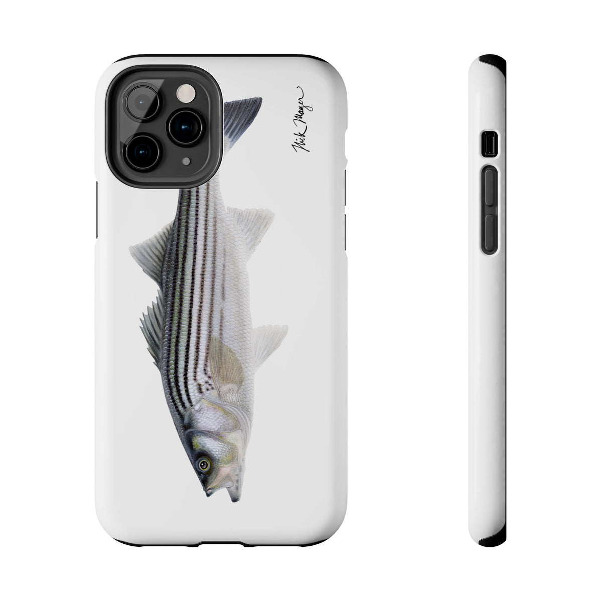 Schoolie Striper White Phone Case (iPhone) Printify