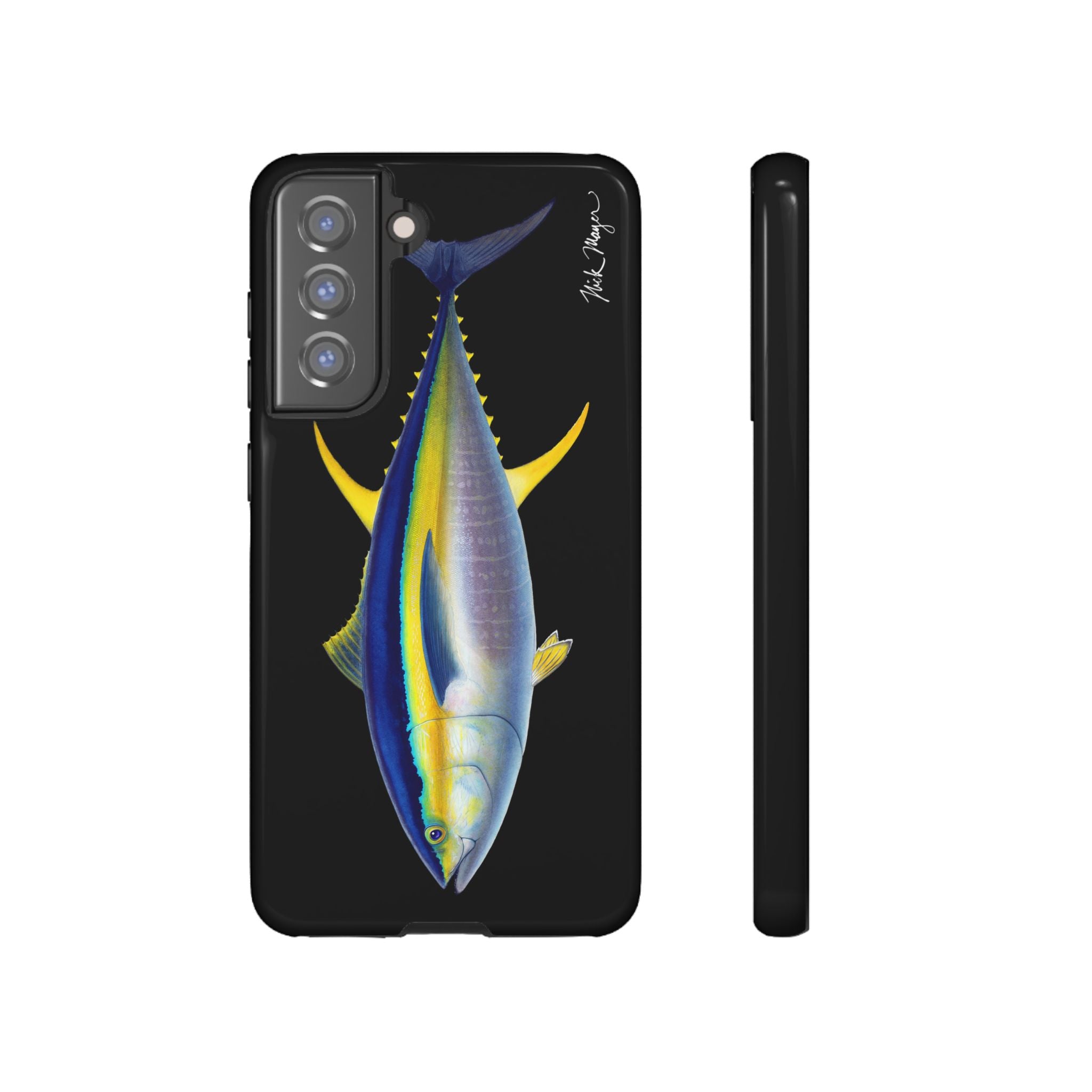 Yellowfin Tuna Black Phone Case (Samsung) Printify