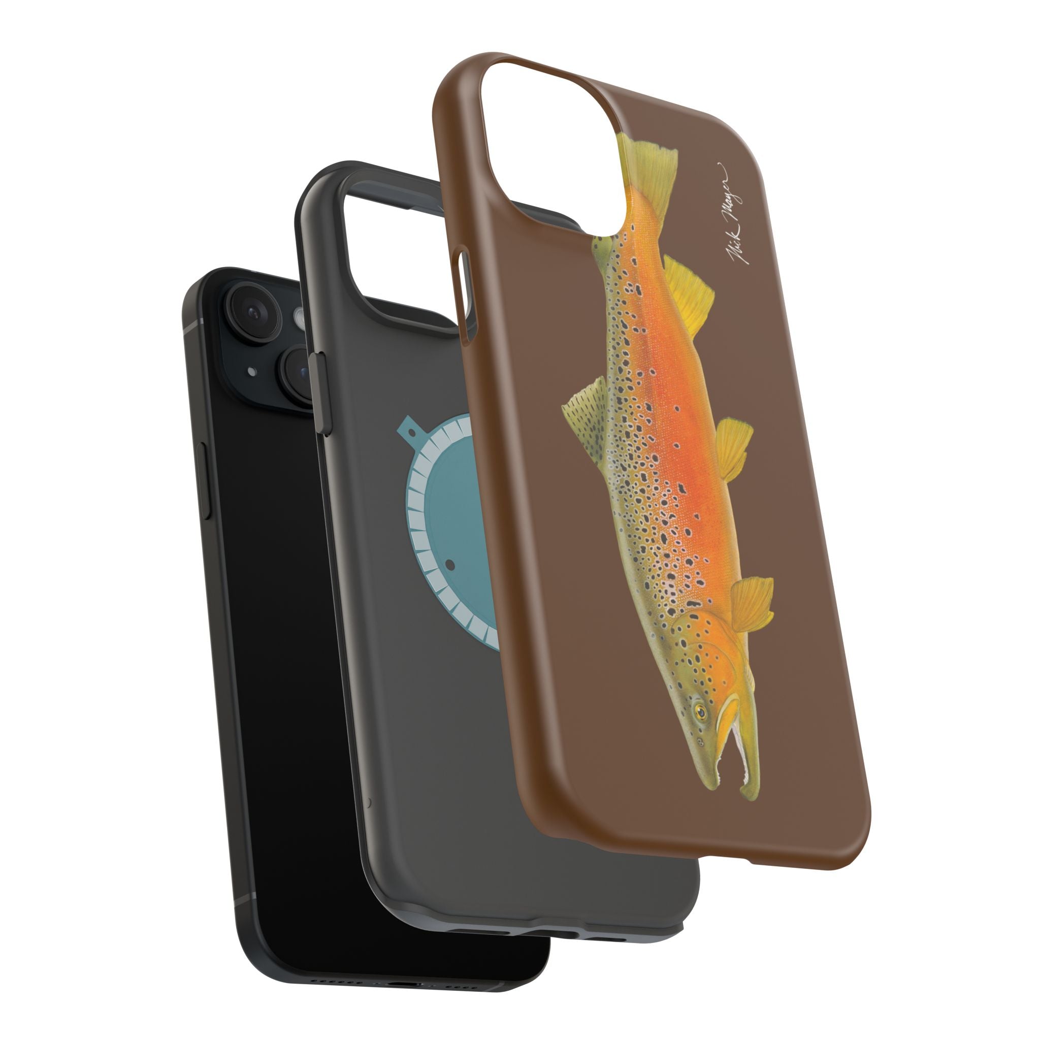 Brown Trout 2 Brown MagSafe iPhone Case, Limited Run