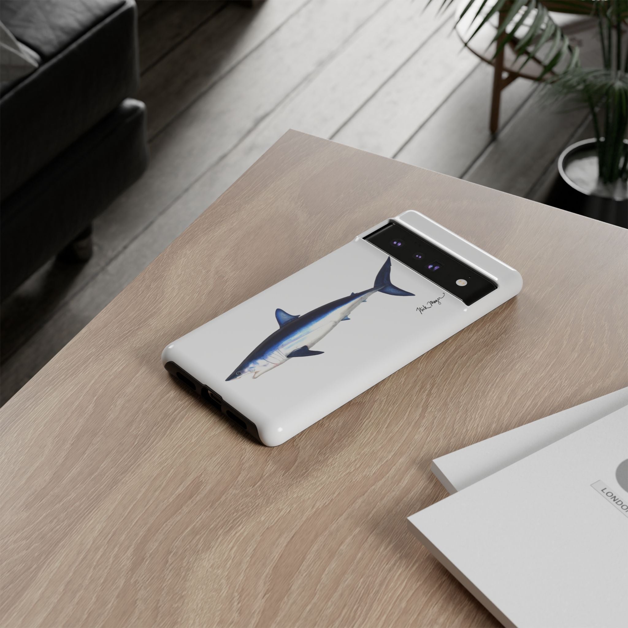 Mako Shark White Phone Case (Samsung)