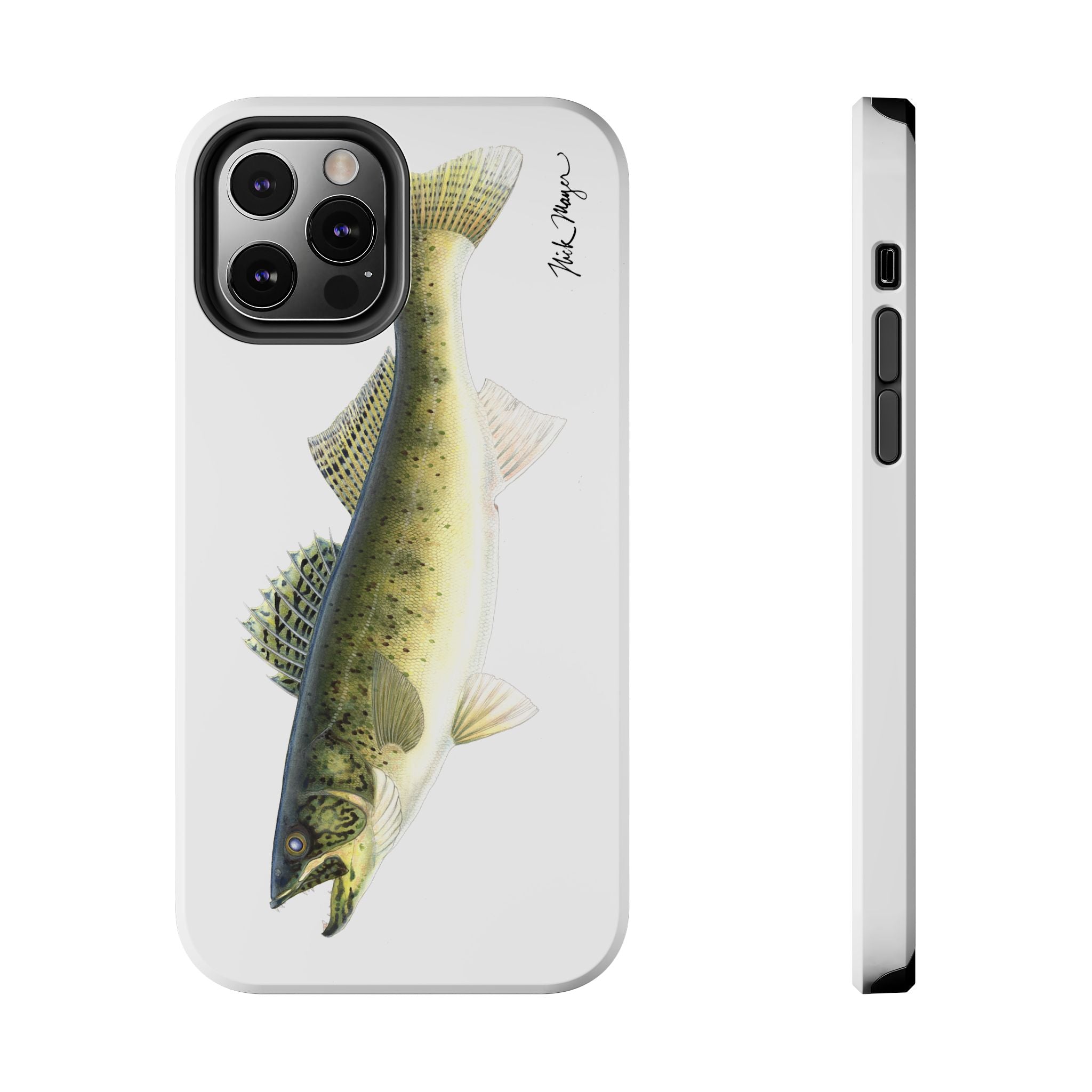 Walleye White Phone Case (iPhone)