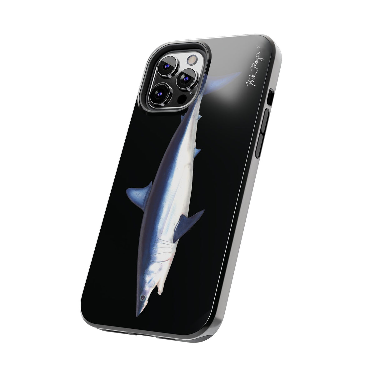 Mako Shark Black iPhone Case Printify