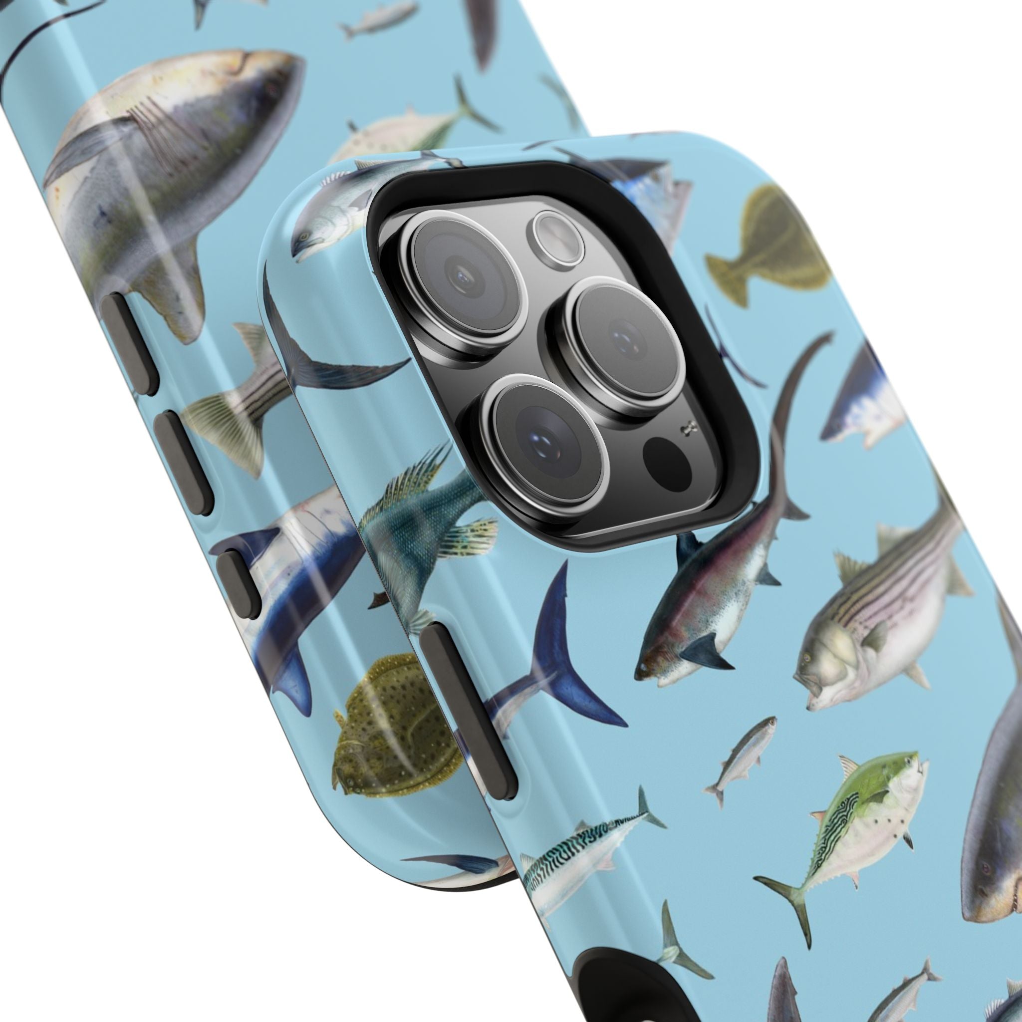 New England Fish Blue MagSafe iPhone Case