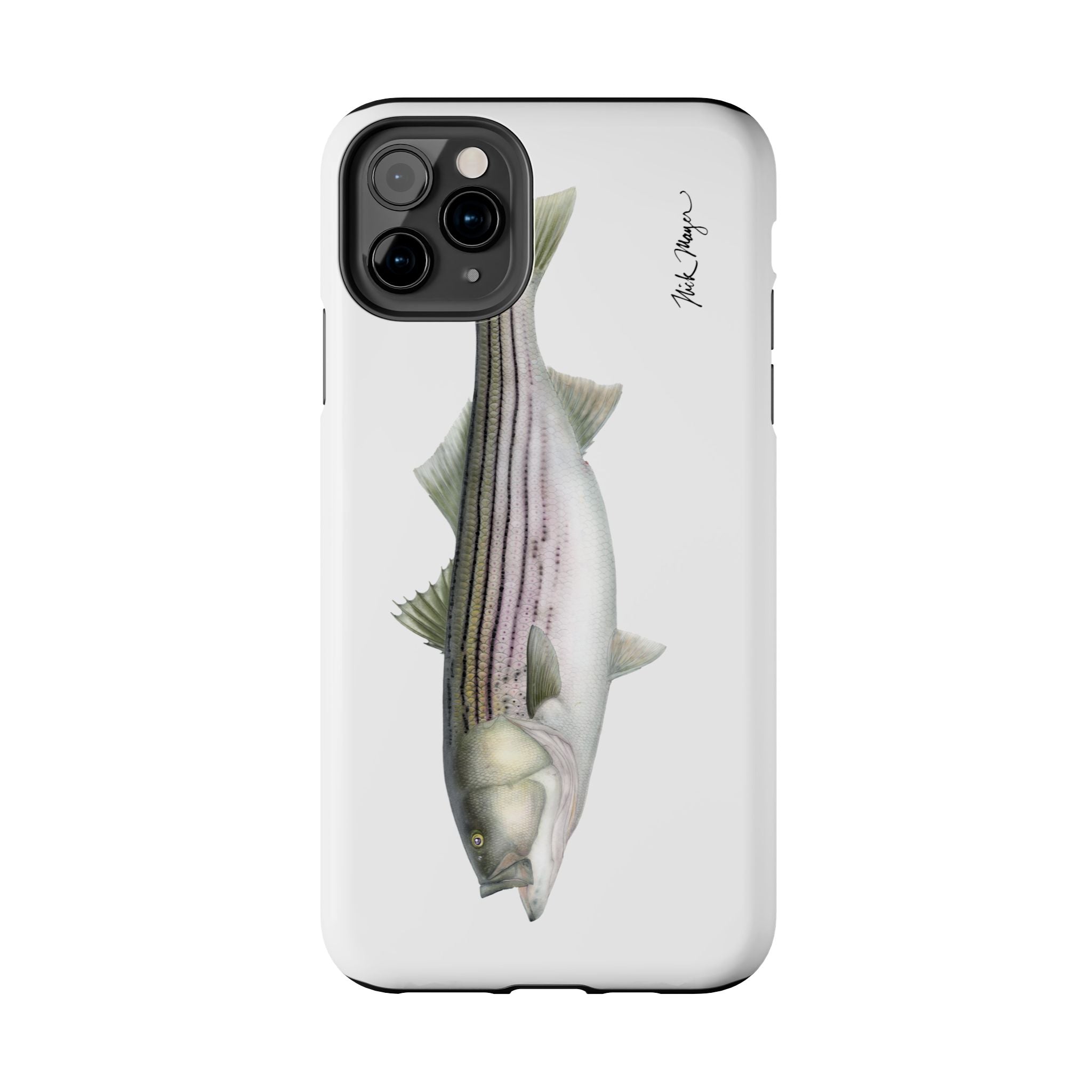 30 lb Striper White Phone Case (iPhone)