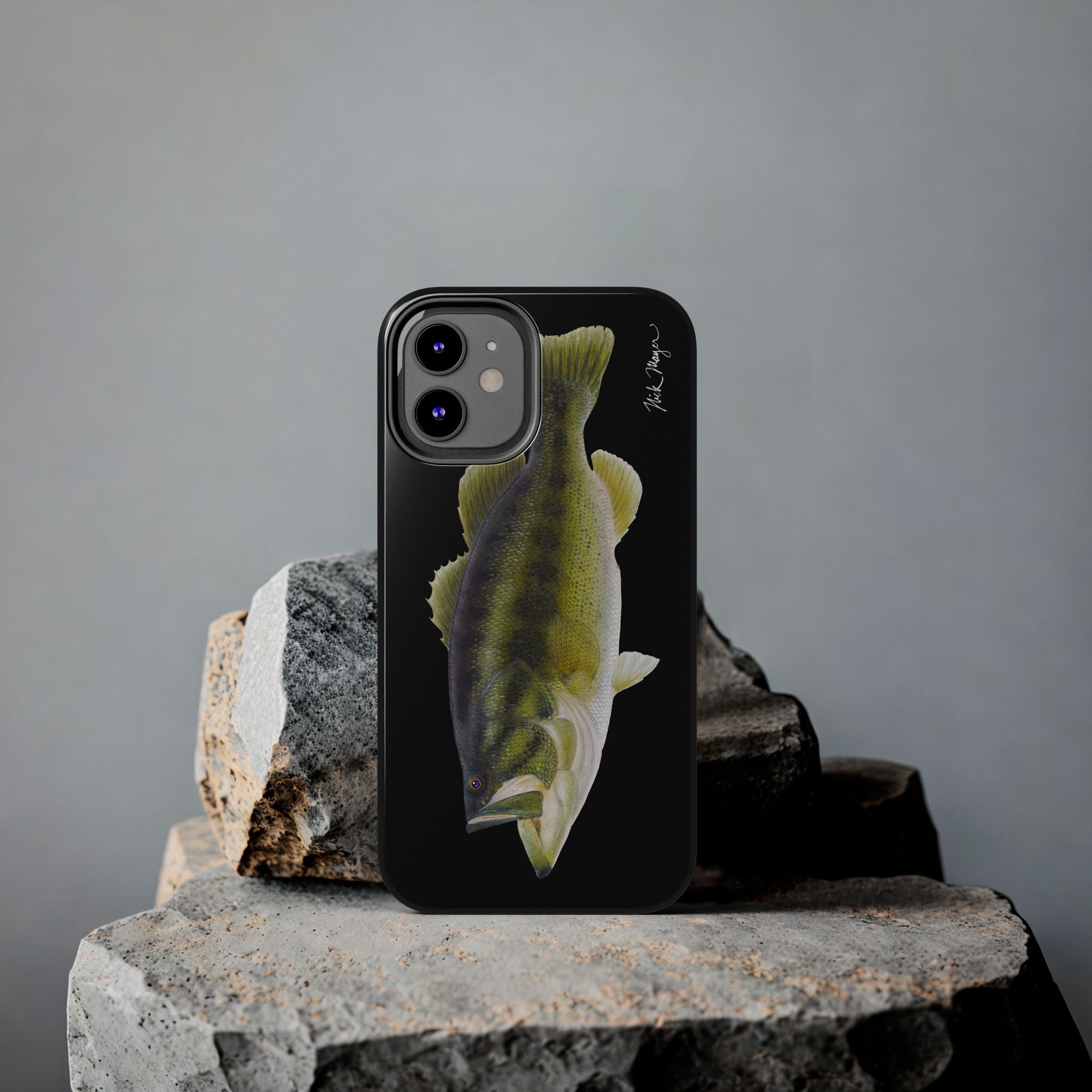 Largemouth Bass Black Phone Case (iPhone)
