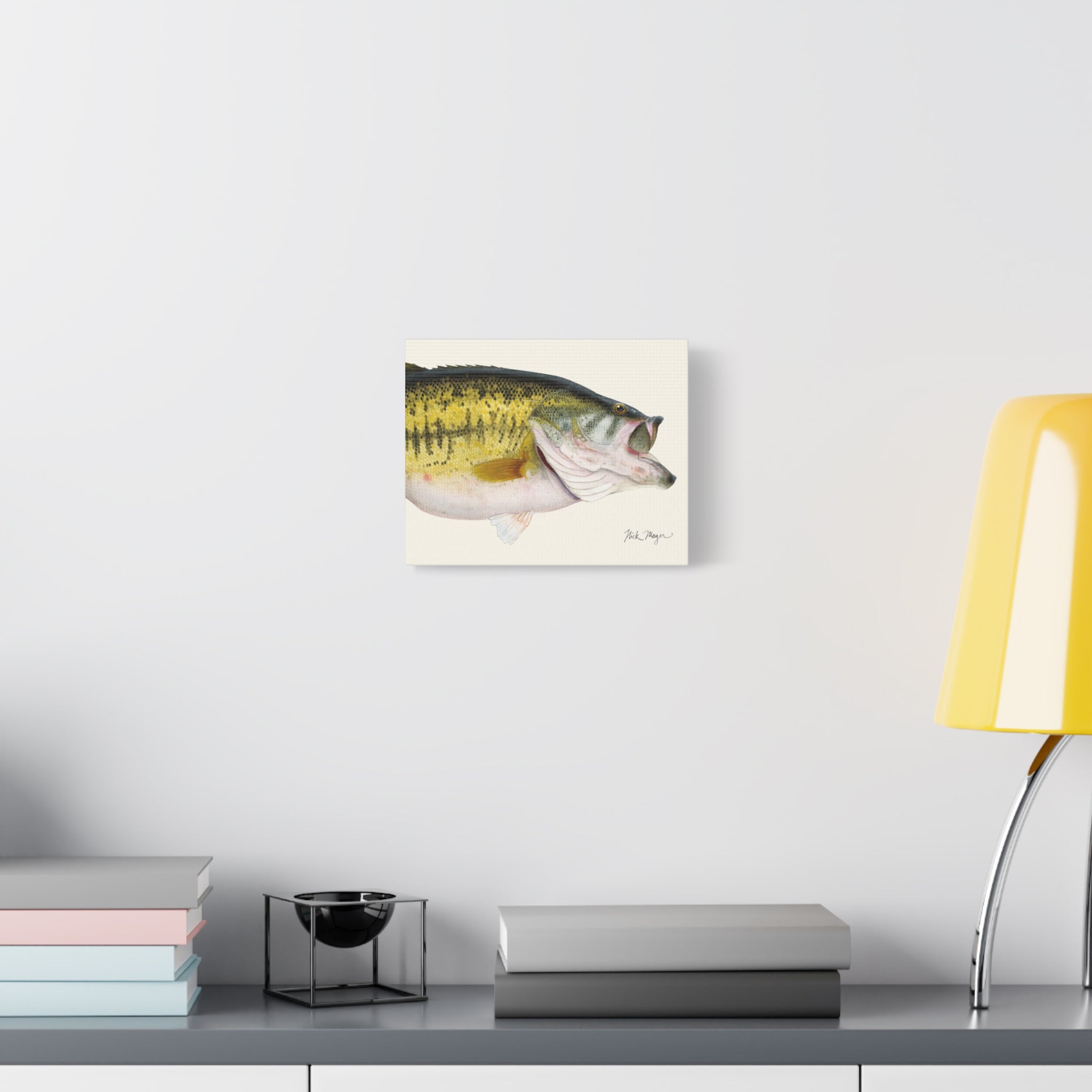 Largemouth Bass II Detail Mini Canvas Print