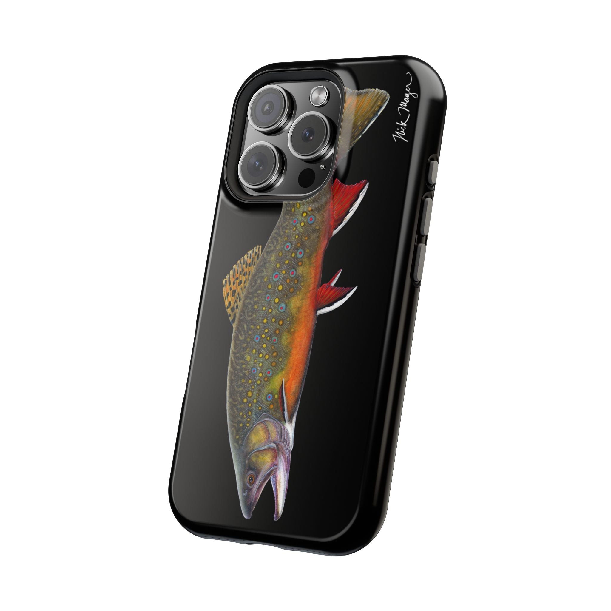 Brook Trout MagSafe Black iPhone Case