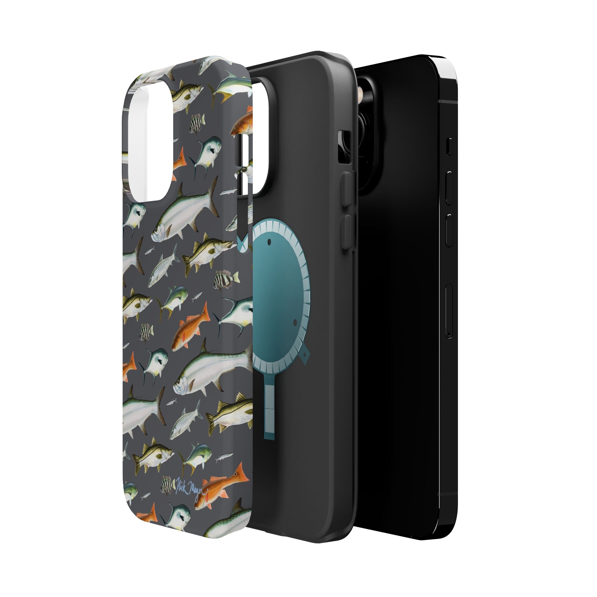 NEW Southern Fish Grey MagSafe iPhone Case