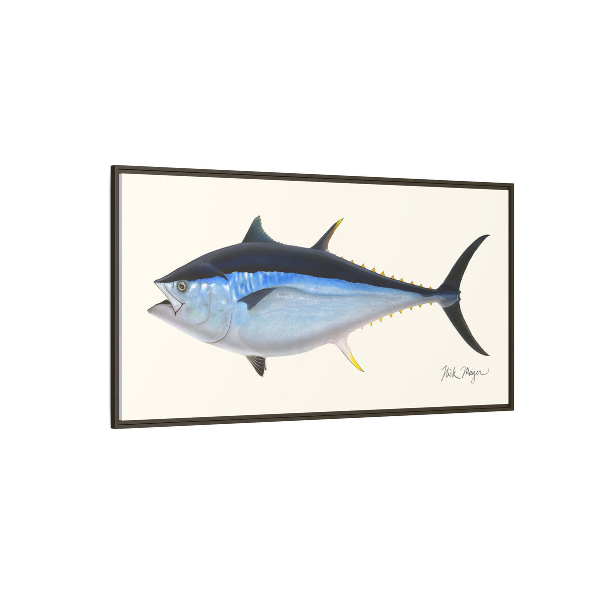Giant Bluefin Tuna 2 Framed Canvas Print Printify