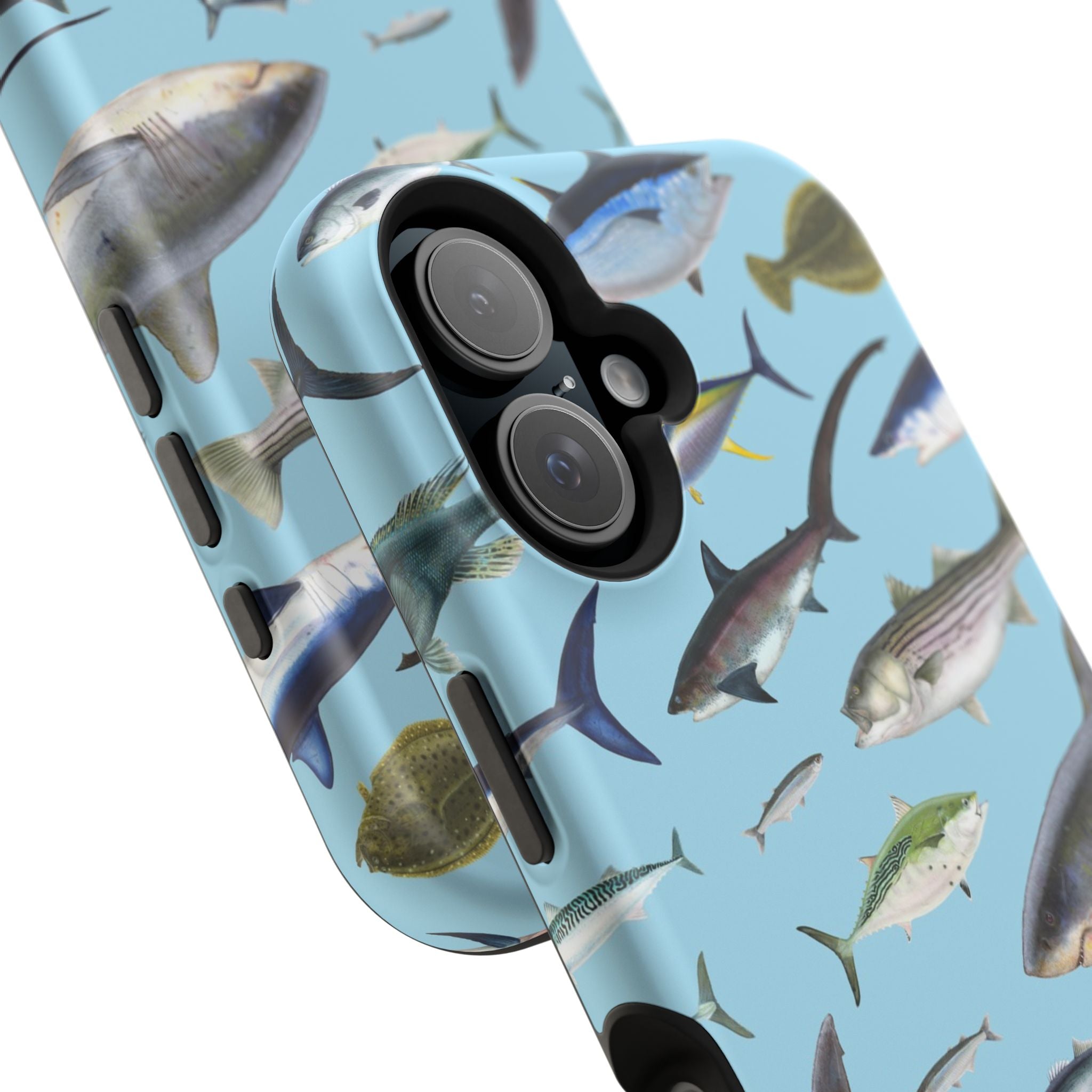 New England Fish Blue MagSafe iPhone Case