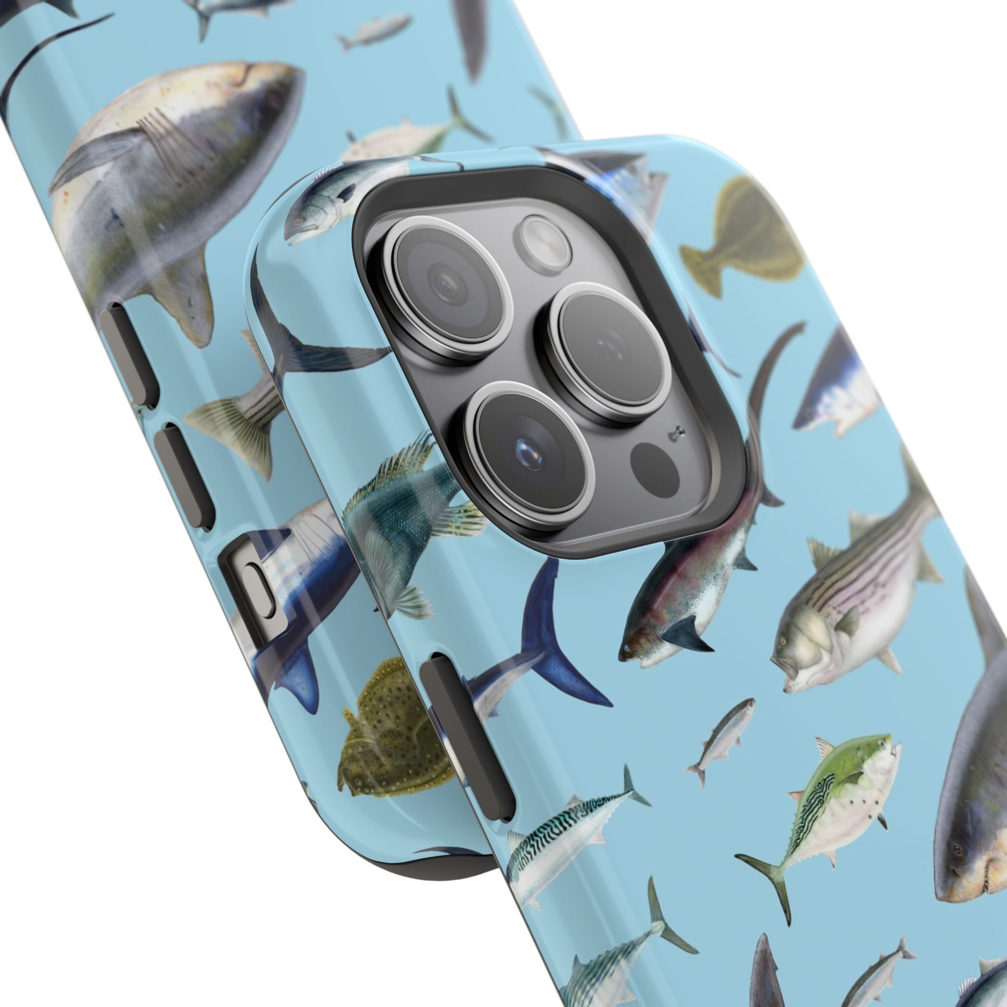 New England Fish Blue MagSafe iPhone Case