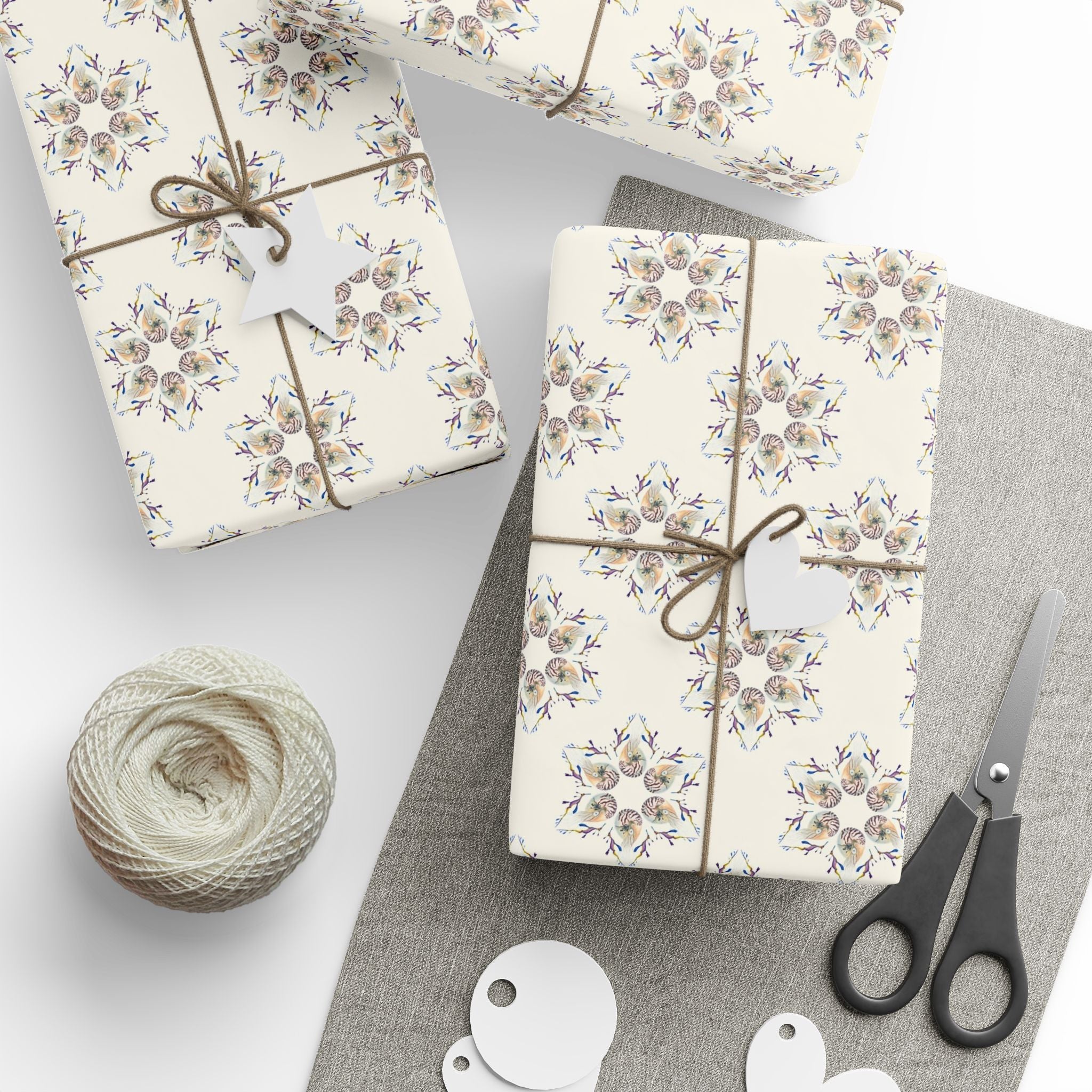 Nautilus Star of David Gift Wrapping Paper