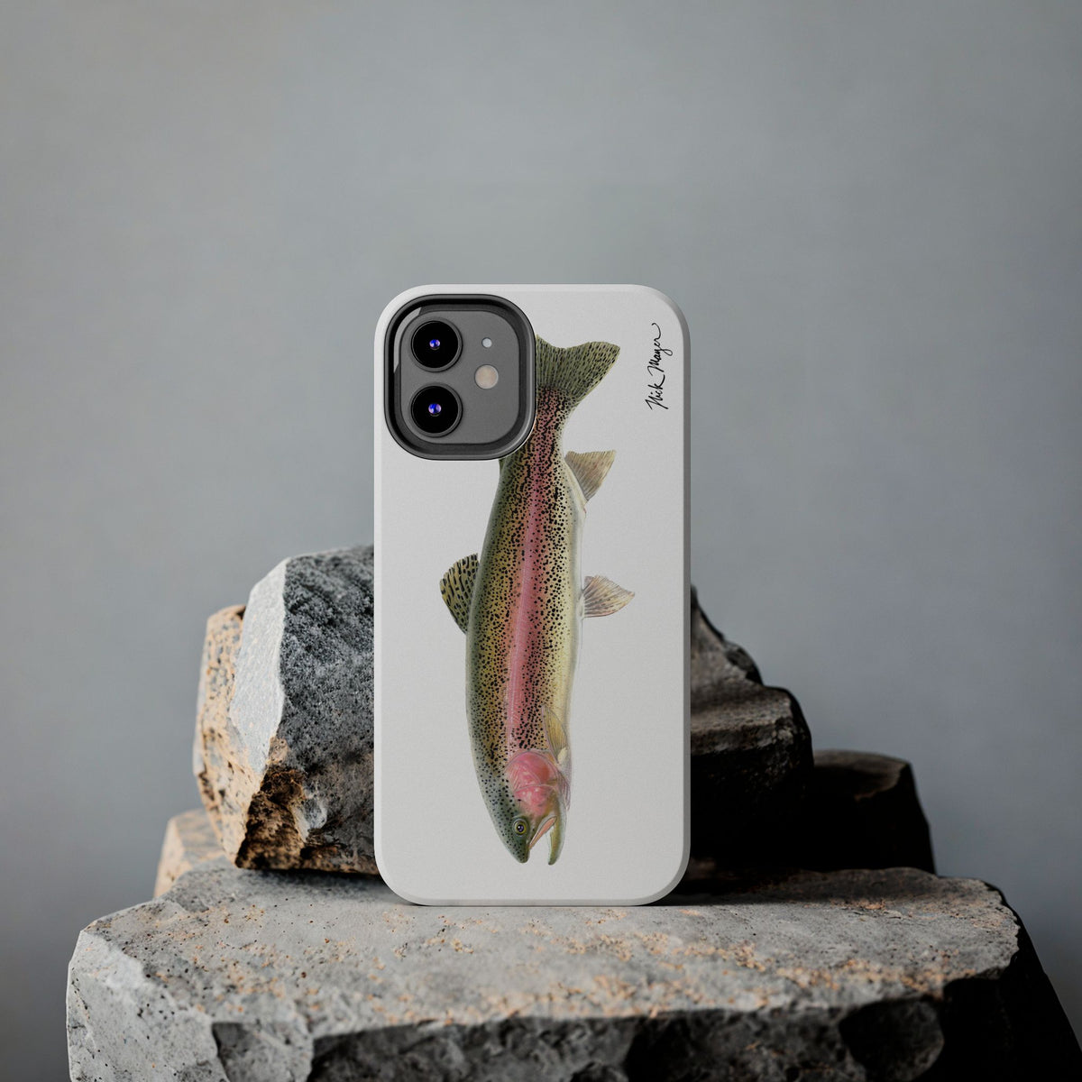 Rainbow Trout White Phone Case (iPhone) Printify