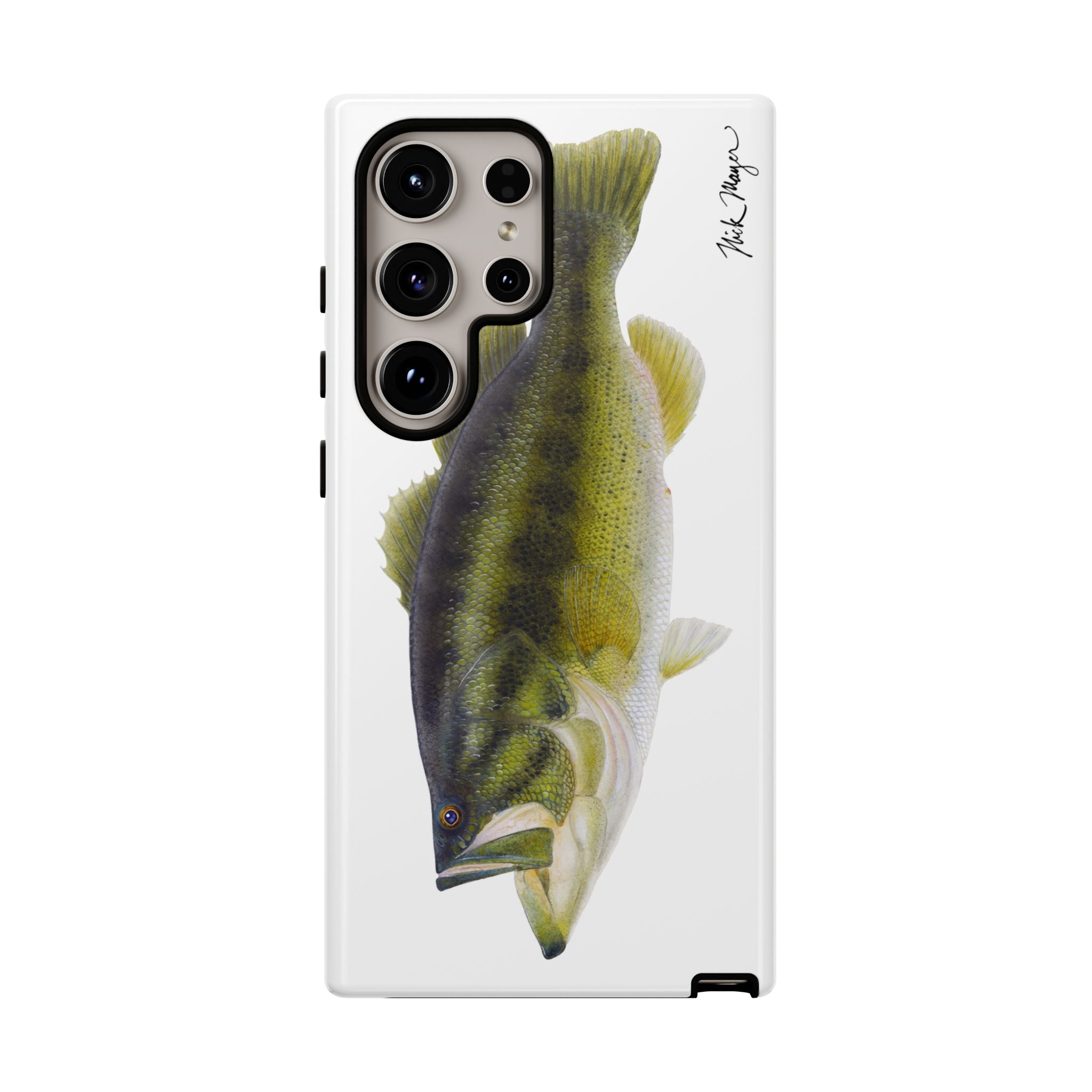 Largemouth Bass White Phone Case (Samsung) Printify