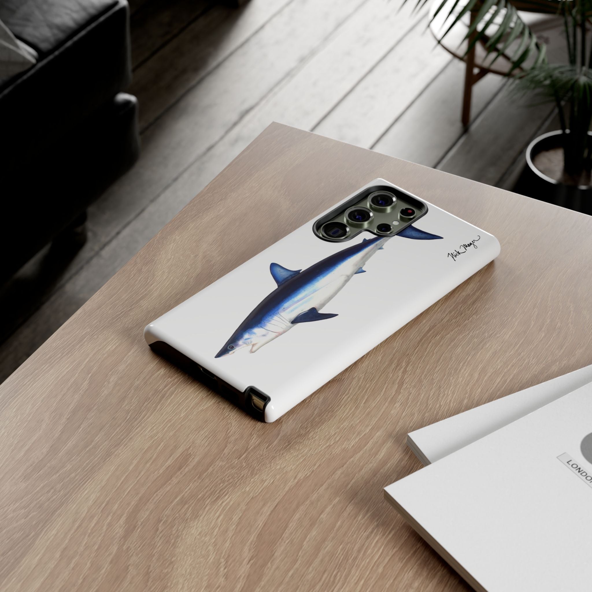 Mako Shark White Phone Case (Samsung)