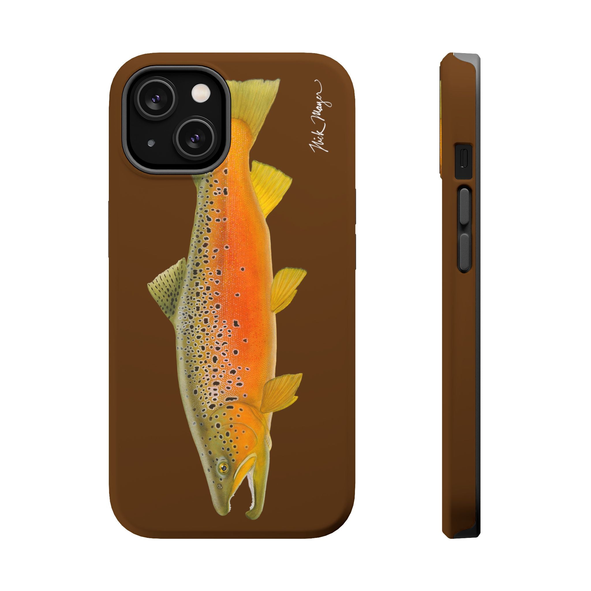 Brown Trout 2 Brown MagSafe iPhone Case, Limited Run