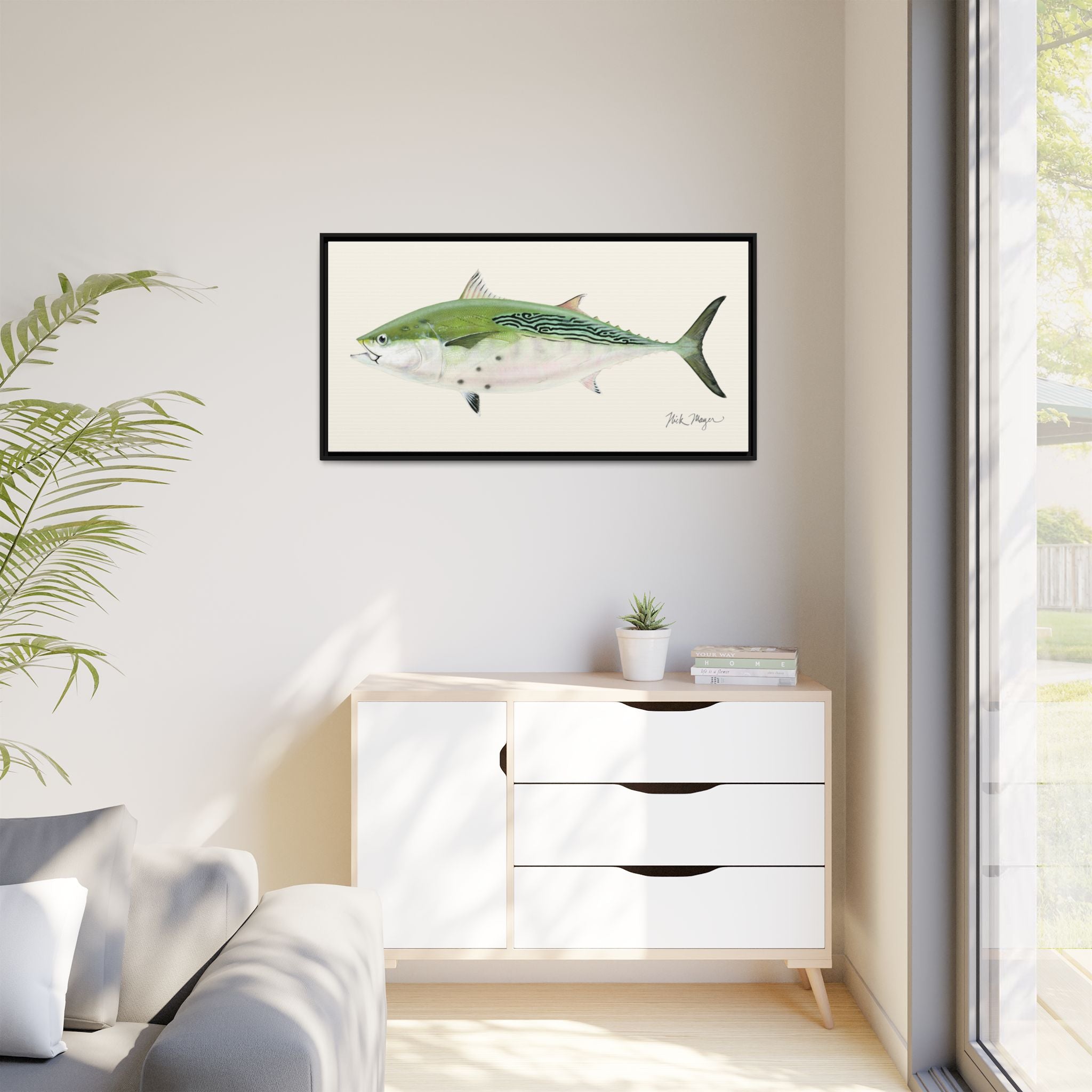 Albie Framed Canvas Print