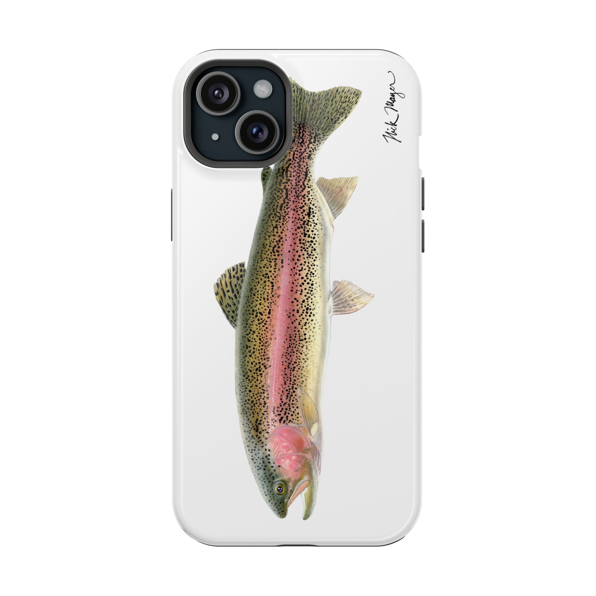 Rainbow Trout MagSafe White iPhone Case