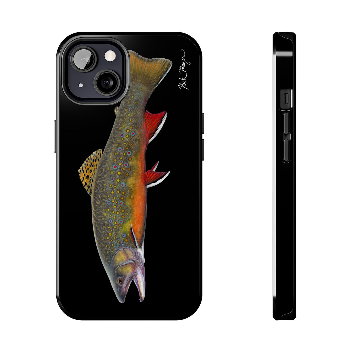 Brook Trout Black Phone Case (iPhone) Printify