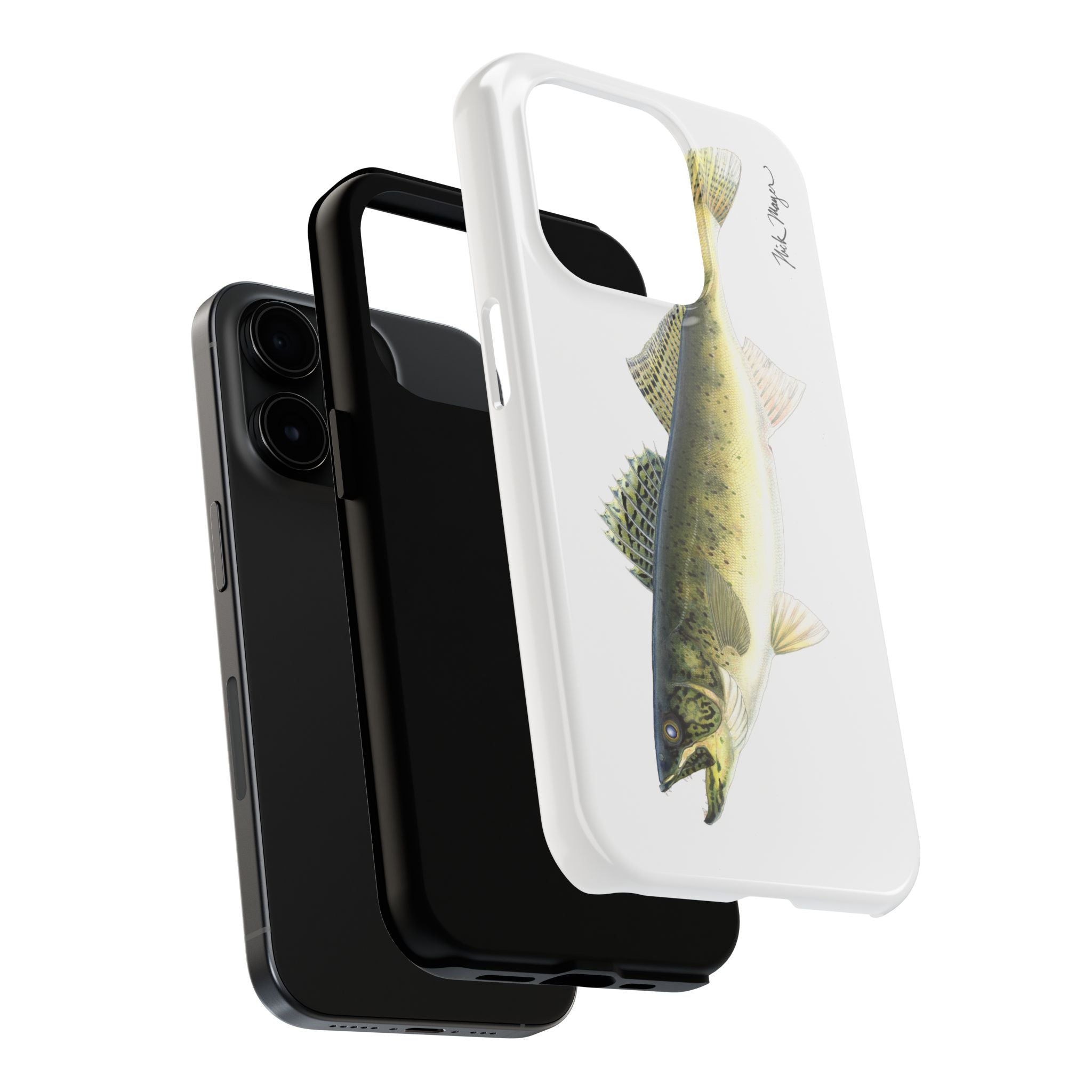 Walleye White Phone Case (iPhone)