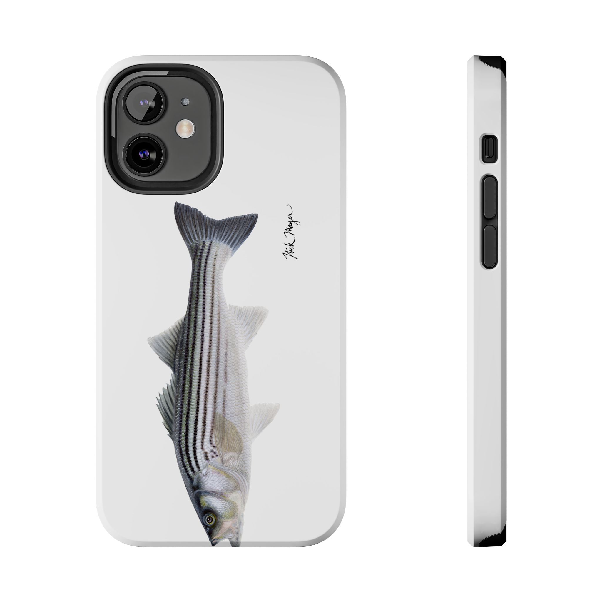 Schoolie Striper White Phone Case (iPhone)