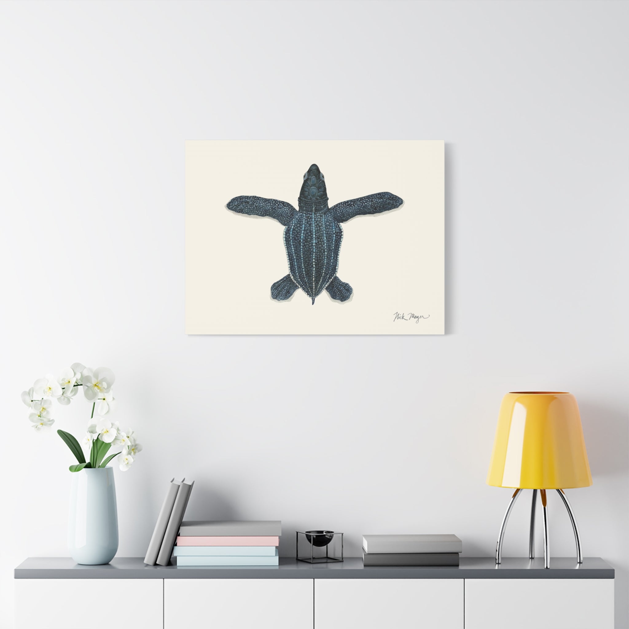 Hatchling Leatherback Sea Turtle Canvas Print