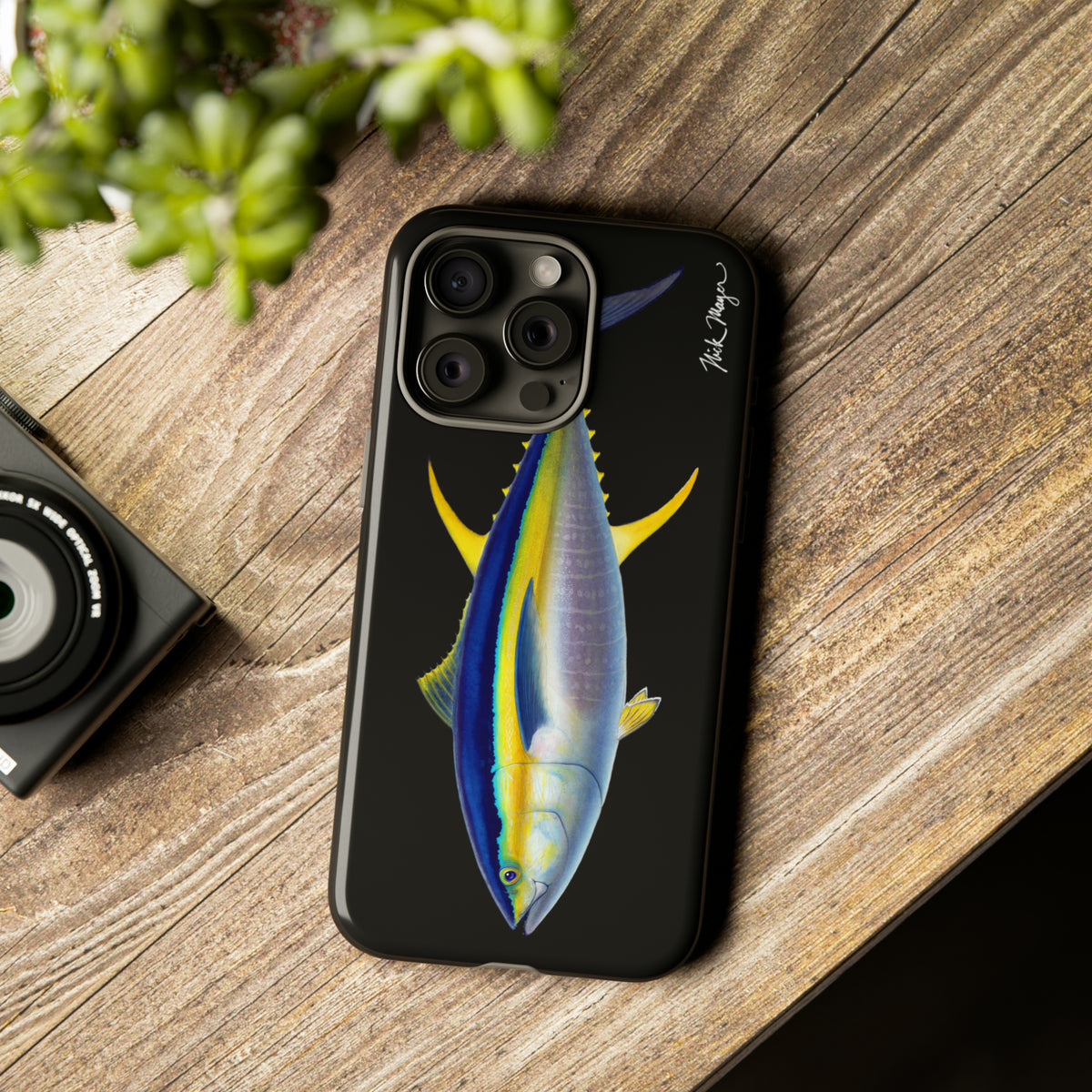 Yellowfin Tuna Black iPhone 15 Case