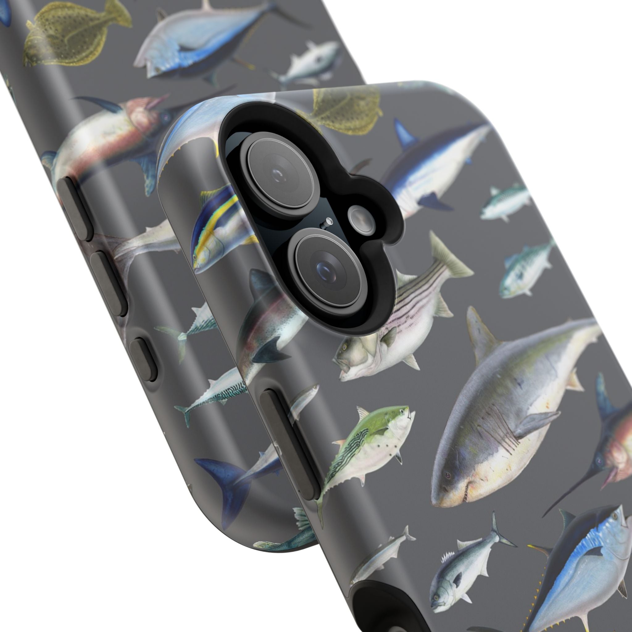 New England Offshore Fish Grey MagSafe iPhone Case