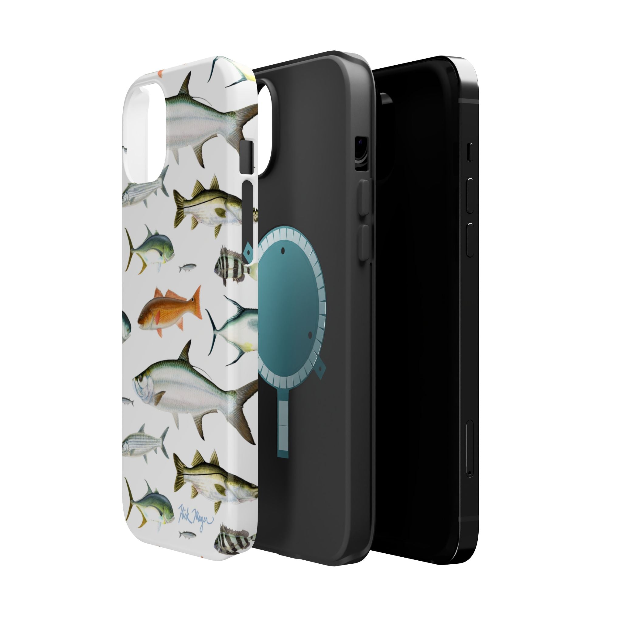 Southern Fish White MagSafe iPhone Case