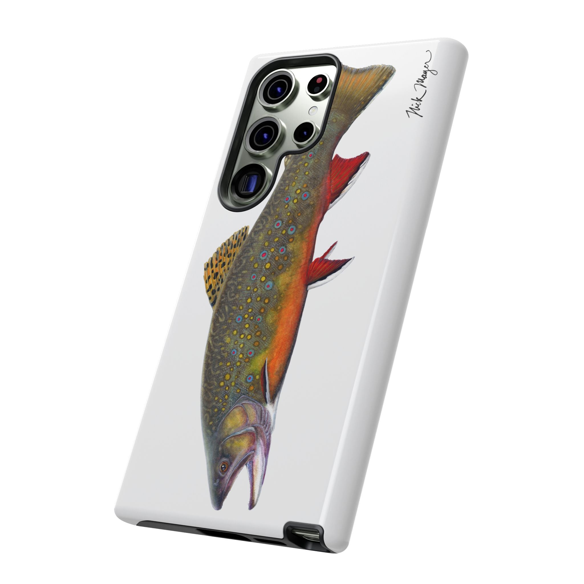 Brook Trout White Phone Case (Samsung)