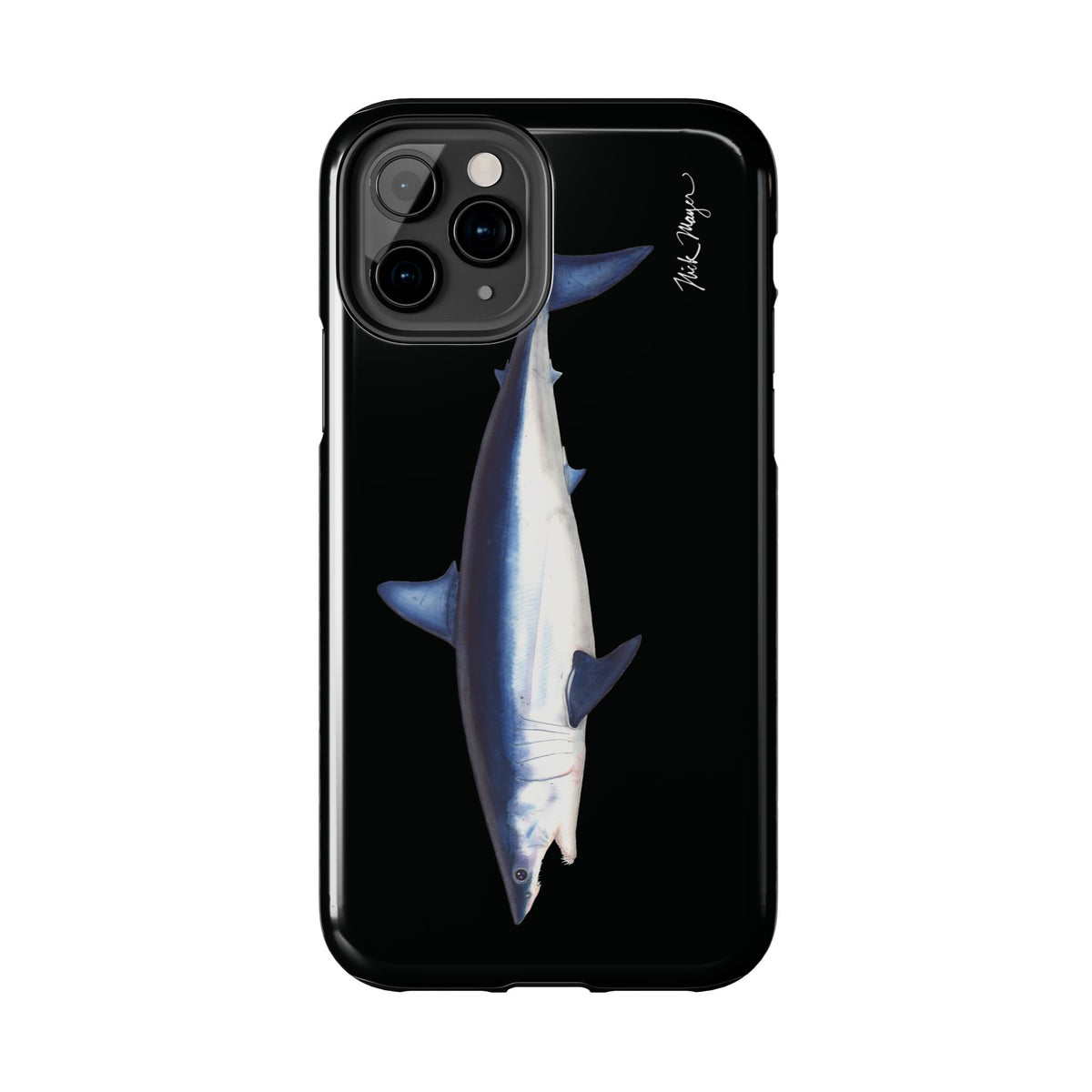 Mako Shark Black iPhone Case Printify