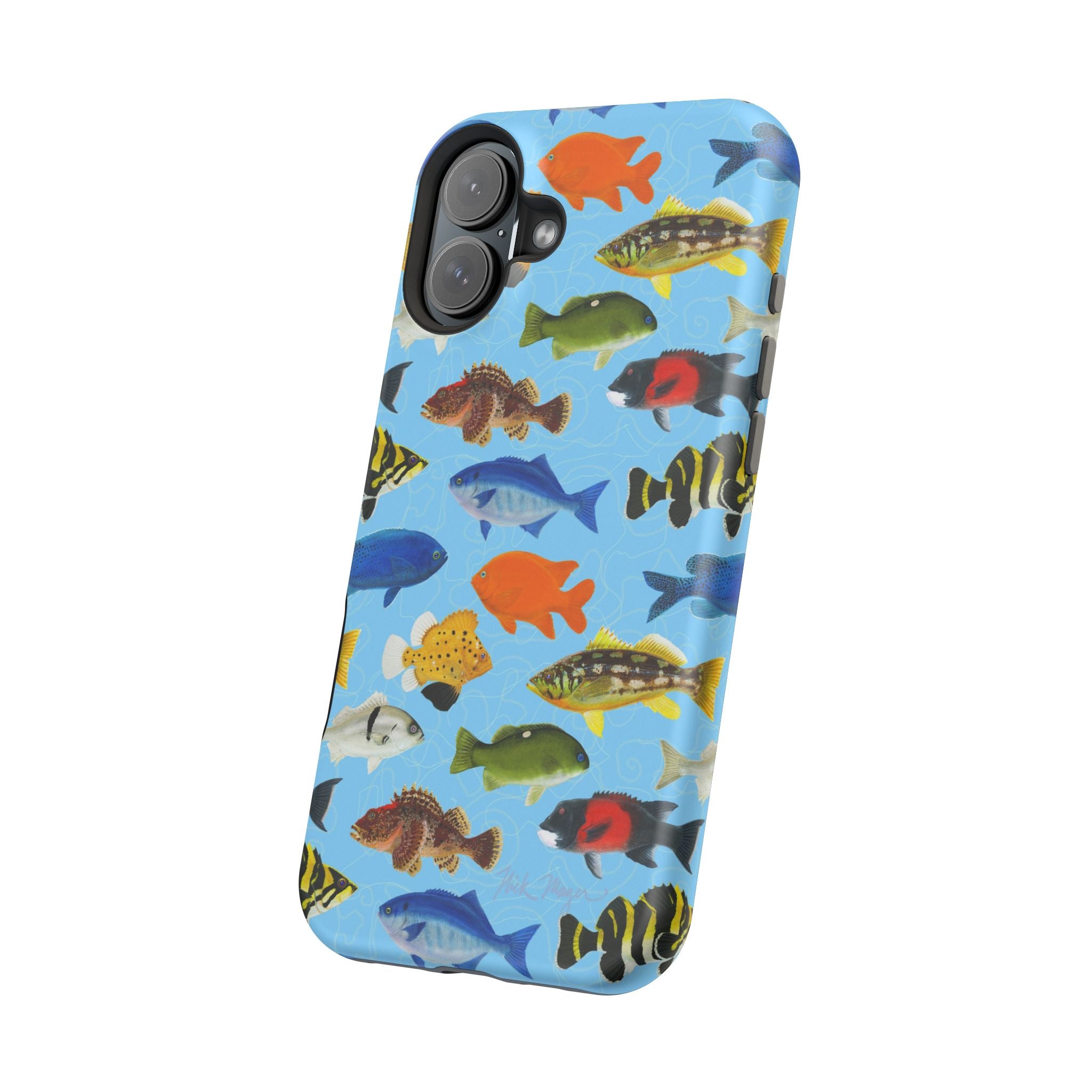 NEW California Fish Blue MagSafe iPhone Case