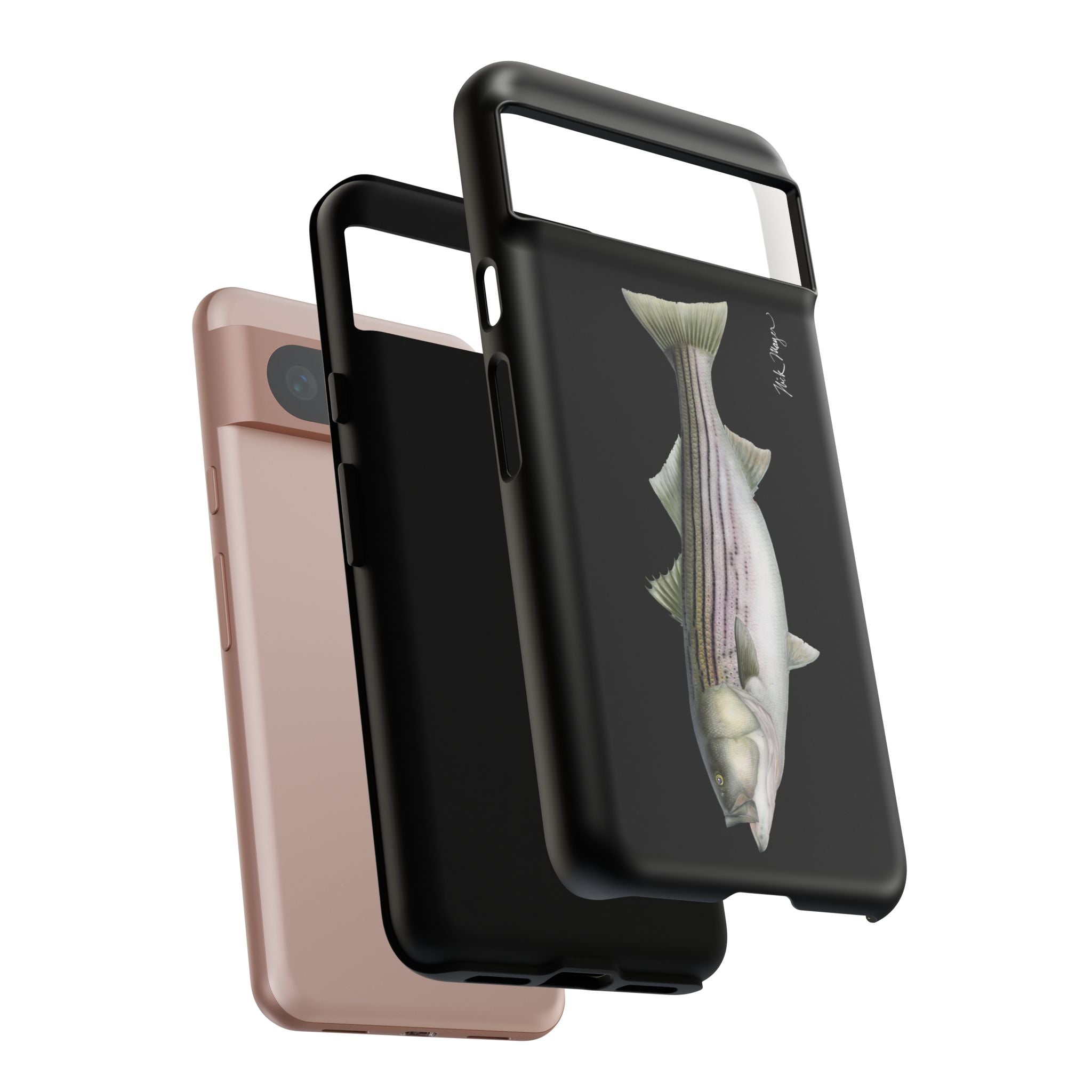 30 lb Striper Black Phone Case (Samsung) Printify