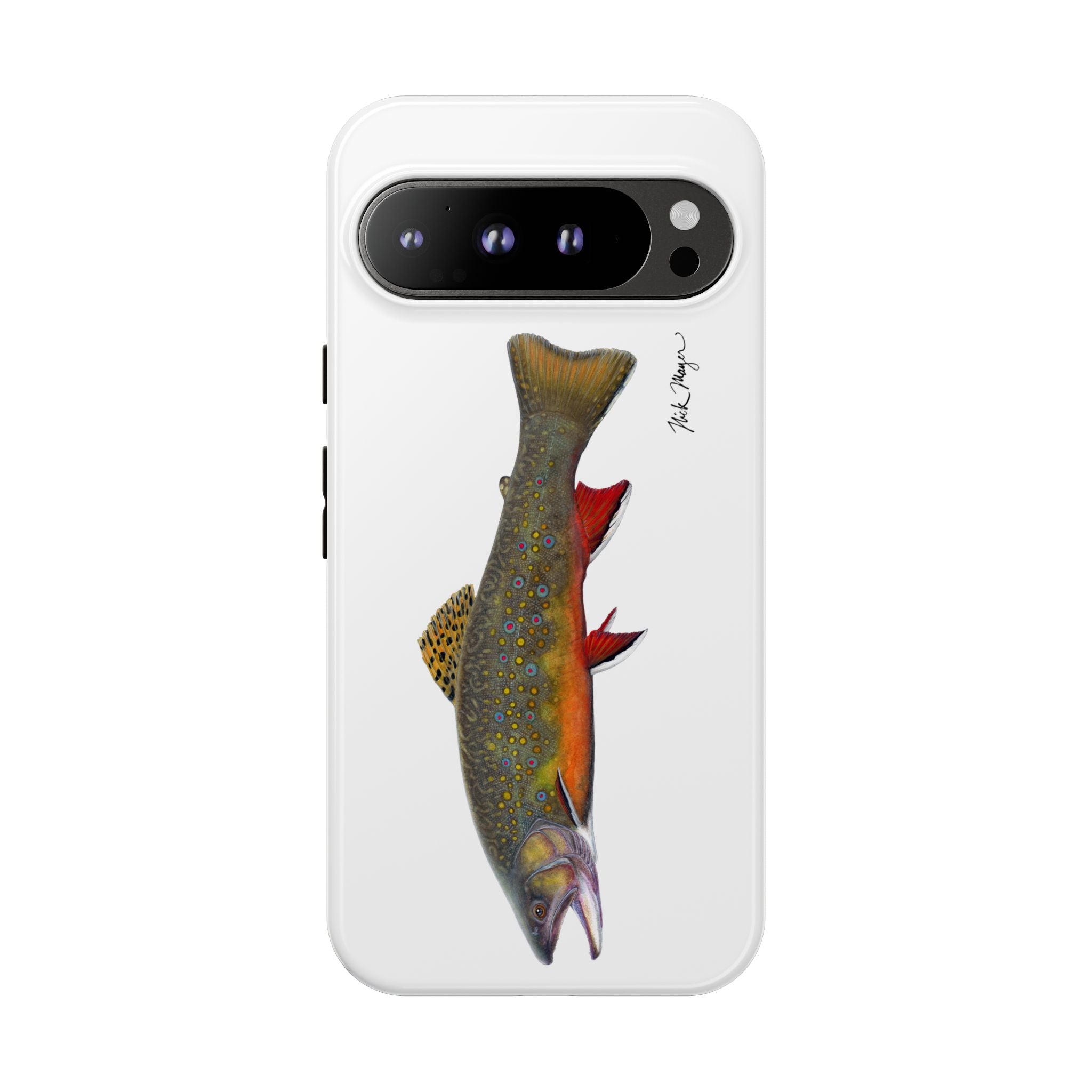 Brook Trout White Phone Case (Samsung)