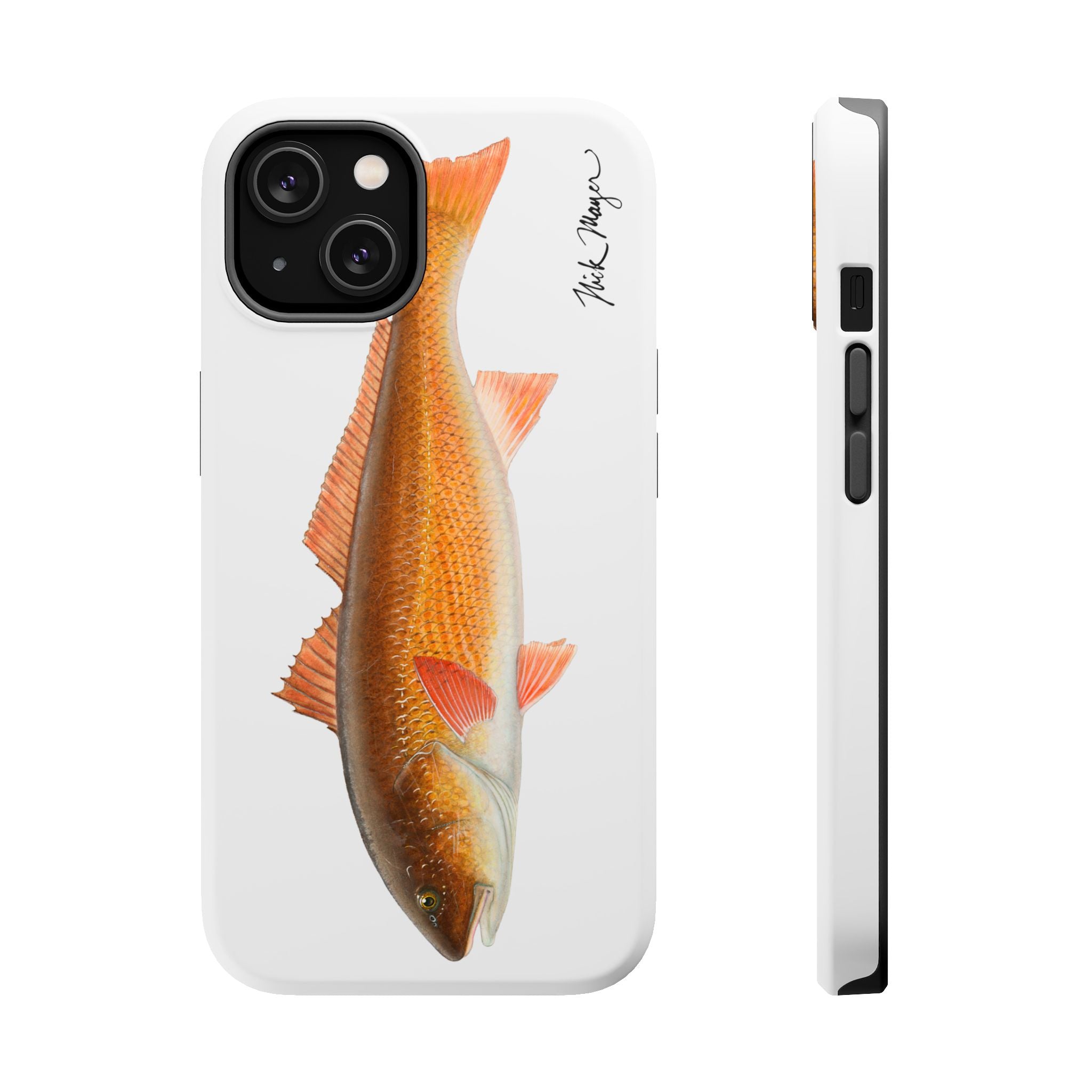 Redfish MagSafe White iPhone Case