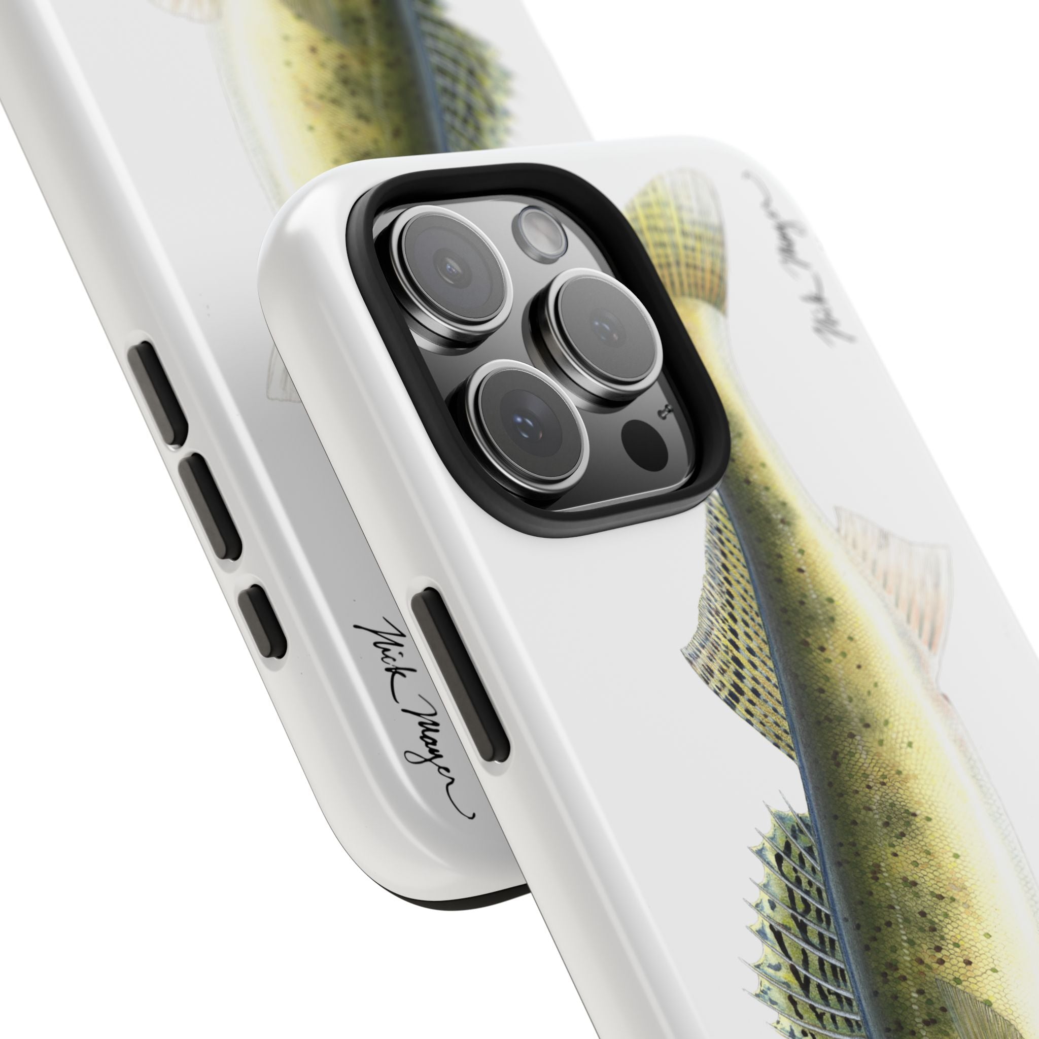 Walleye White Phone Case (iPhone)