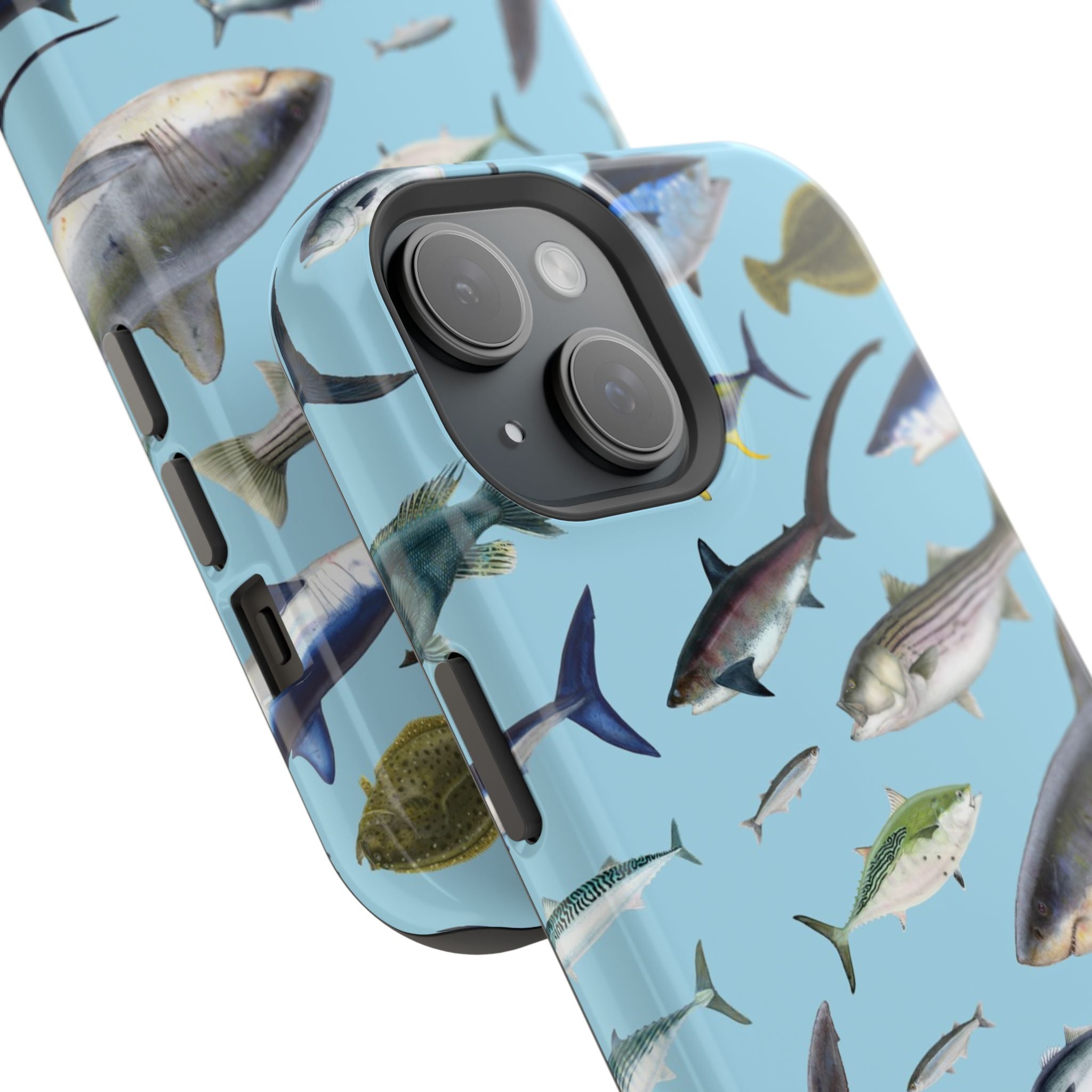 New England Fish Blue MagSafe iPhone Case