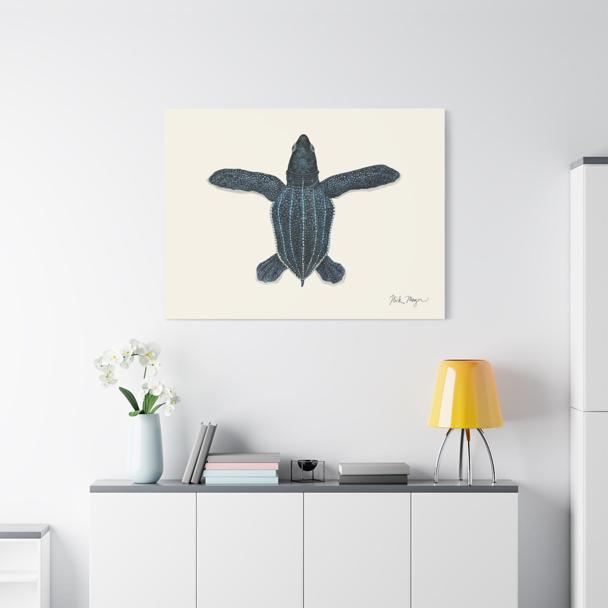Hatchling Leatherback Sea Turtle Canvas Print
