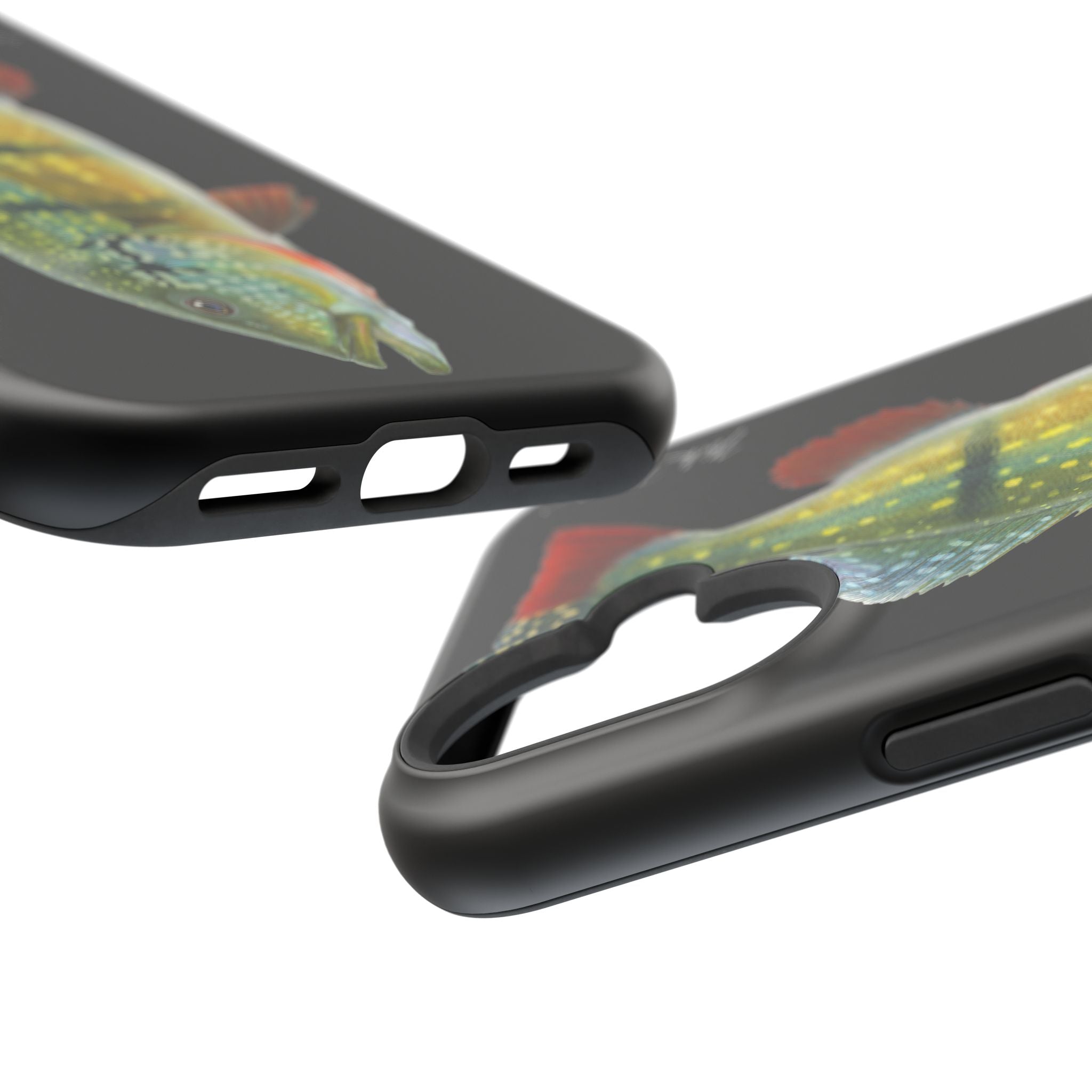 Peacock Bass MagSafe Black iPhone Case