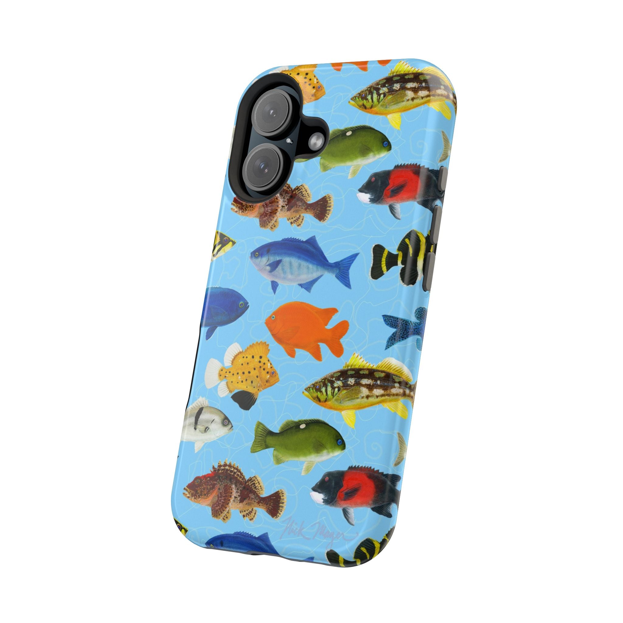 California Fish Blue MagSafe iPhone Case