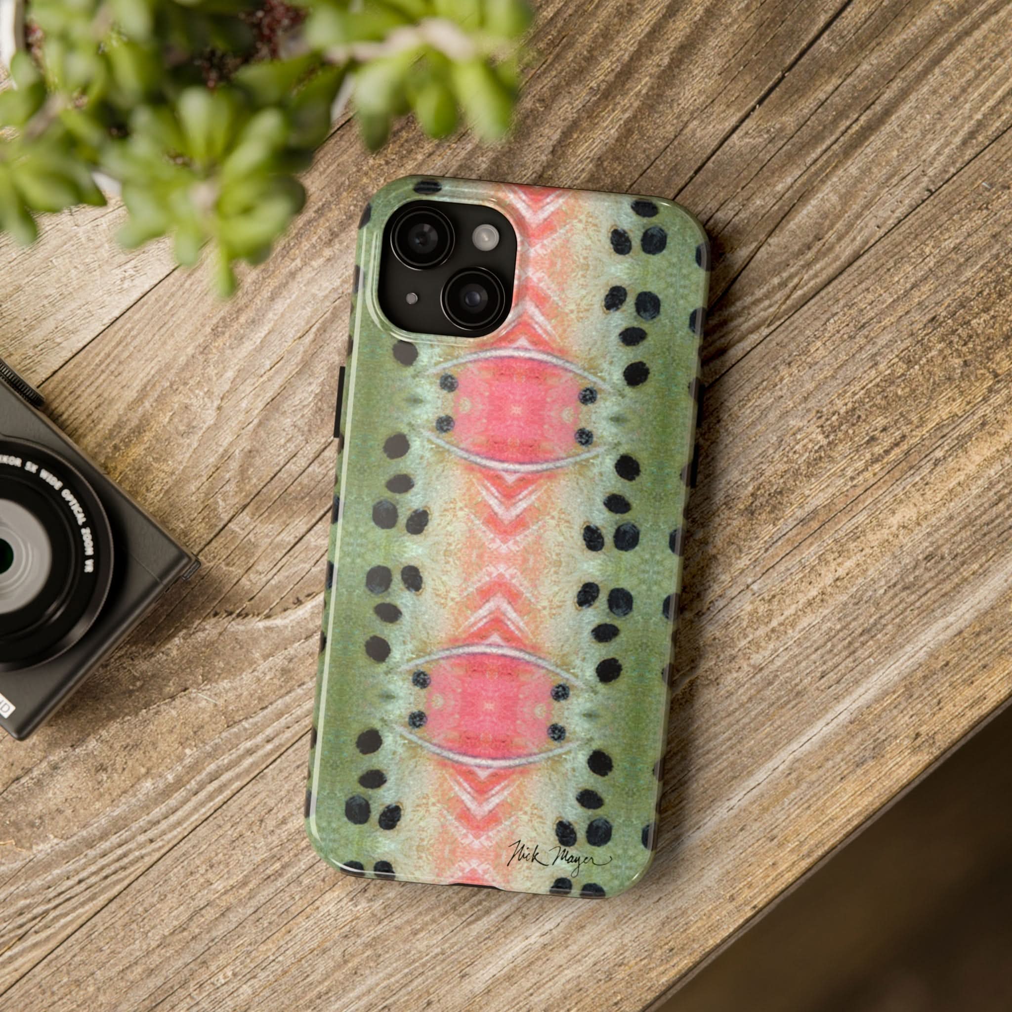 Rainbow Trout Pattern Phone Case (iPhone)