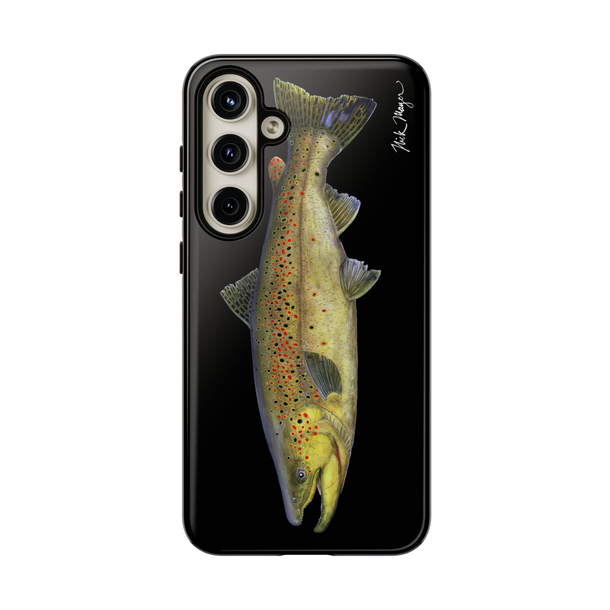 Brown Trout Black Phone Case (Samsung)