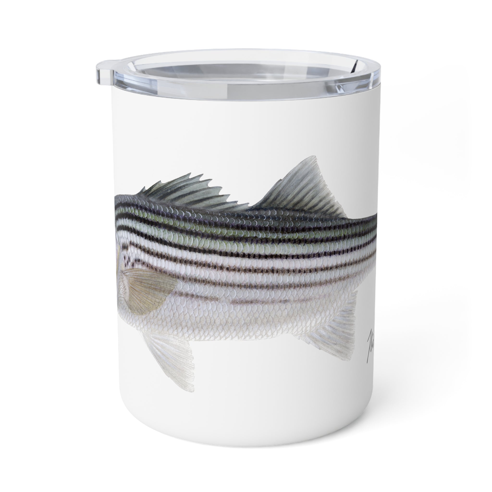 Schoolie Striper Steel Insulated Mug, 10oz