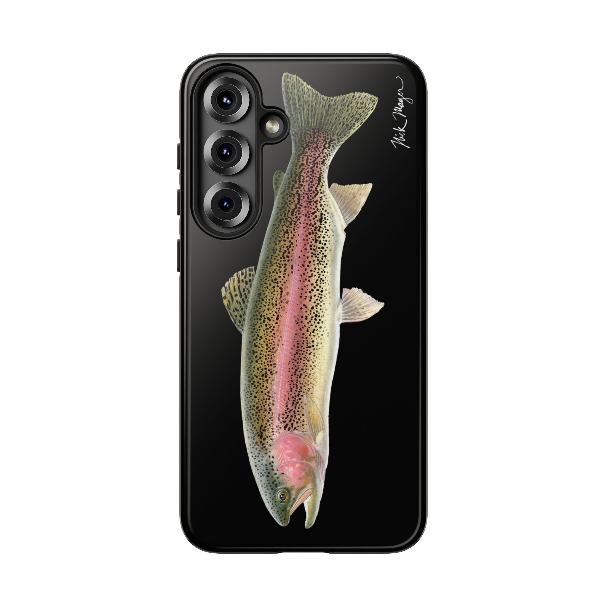 Rainbow Trout Black Phone Case (Samsung) Printify