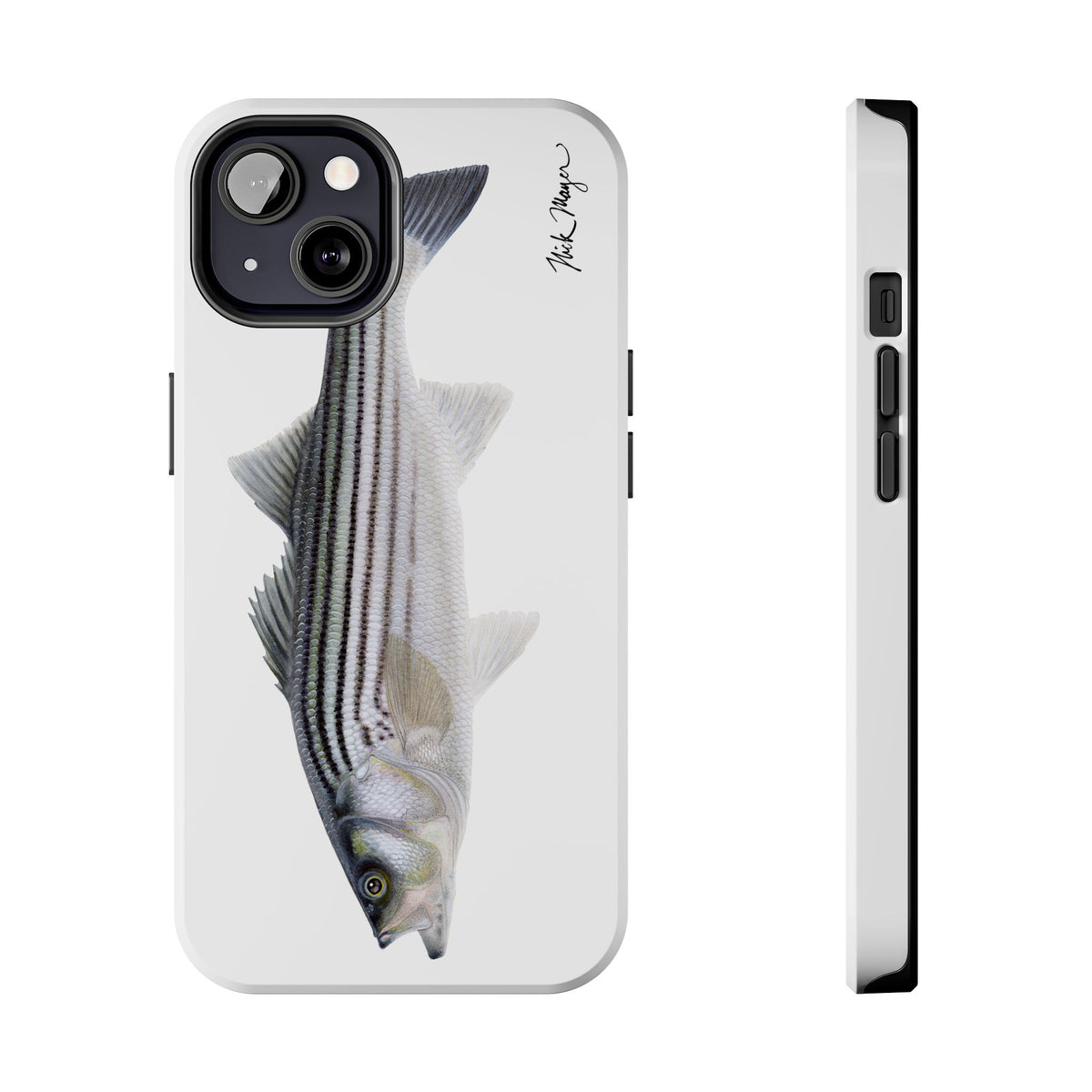 Schoolie Striper White Phone Case (iPhone) Printify