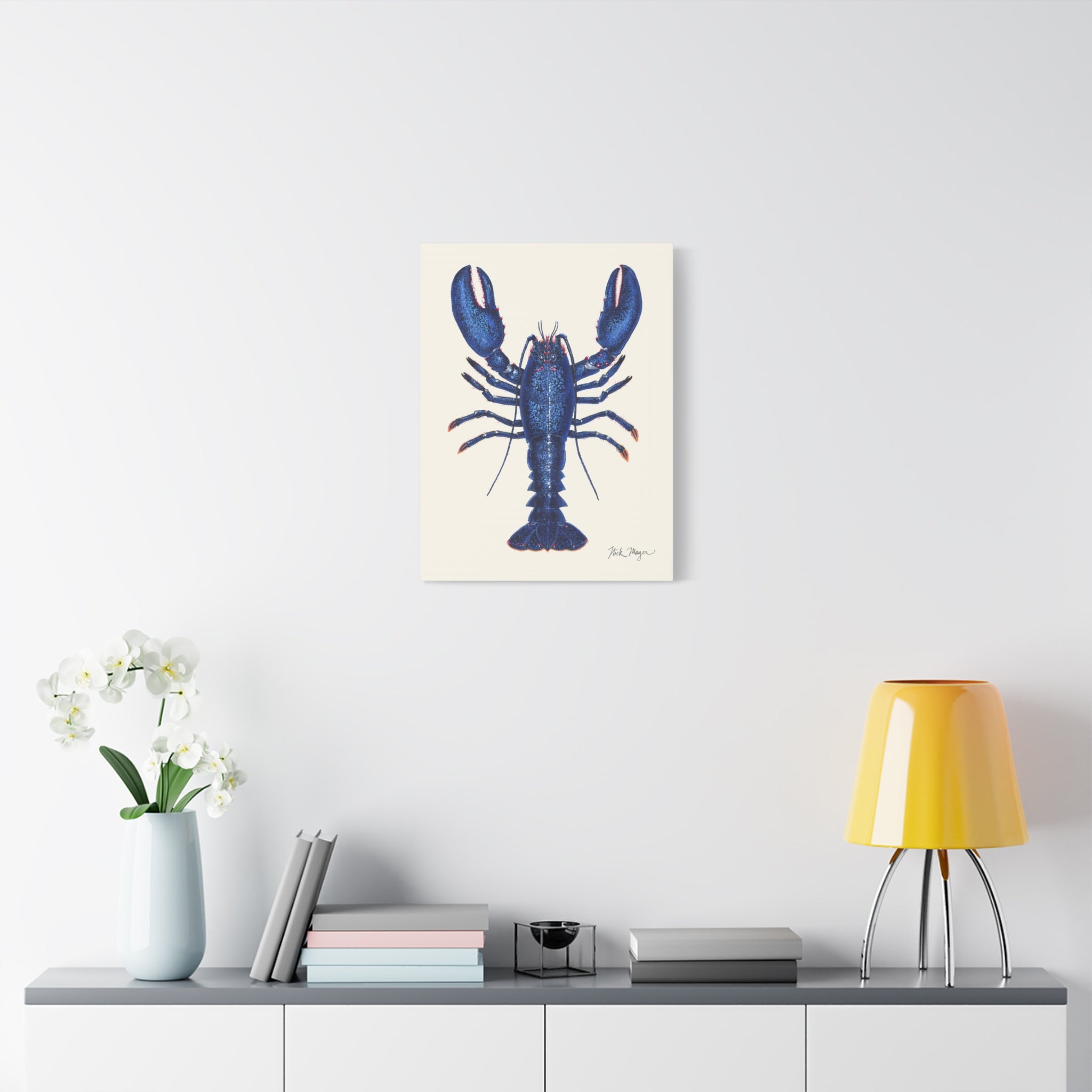 Blue Lobster II Canvas Print