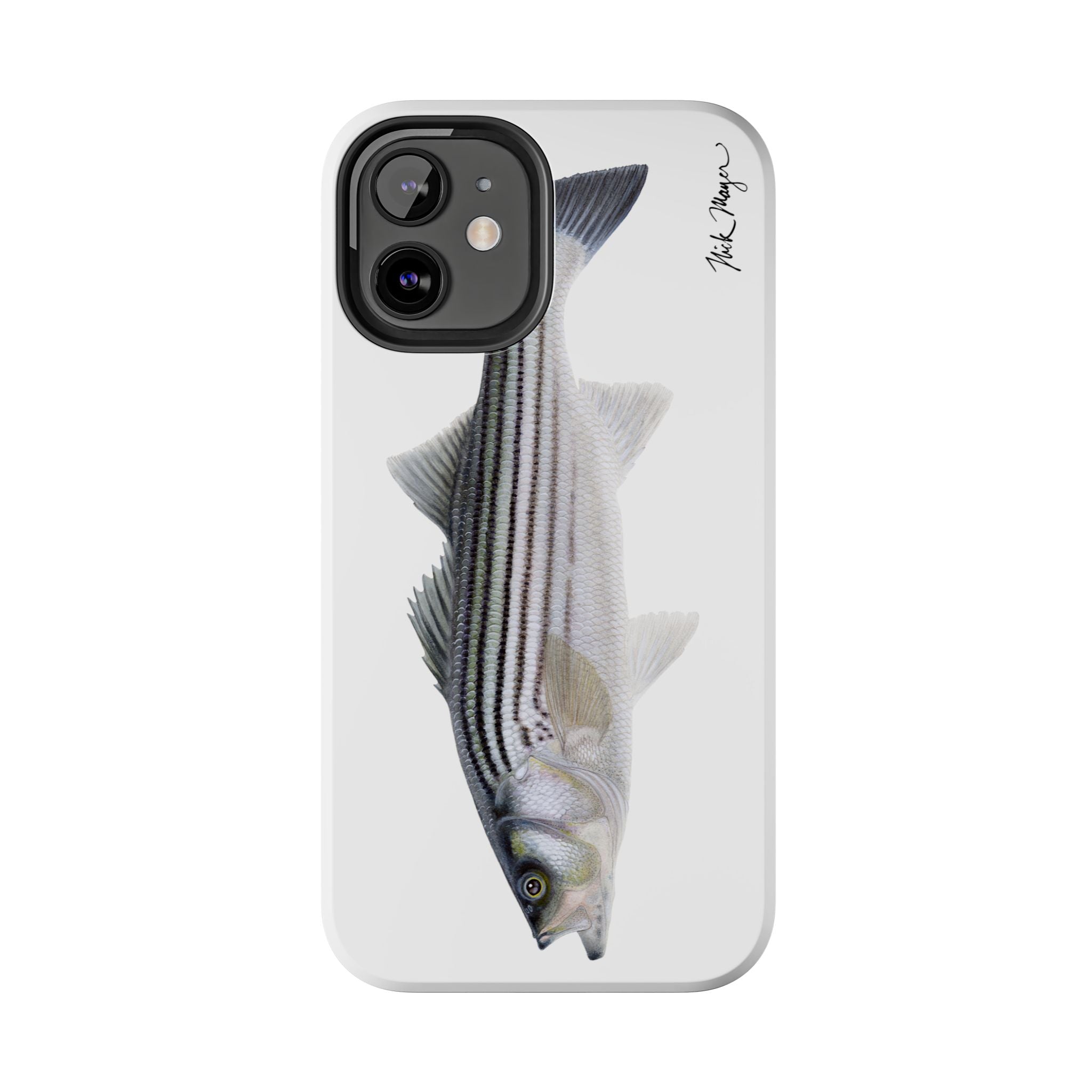 Schoolie Striper White Phone Case (iPhone)