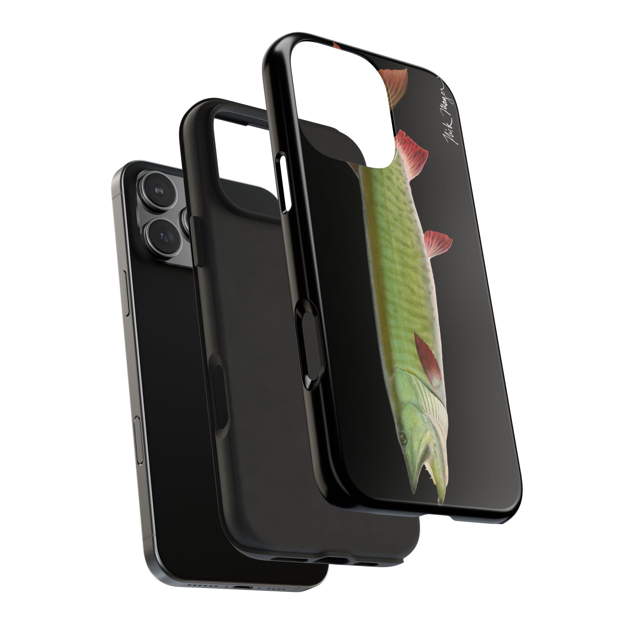 Trophy Muskie Black Phone Case (iPhone)