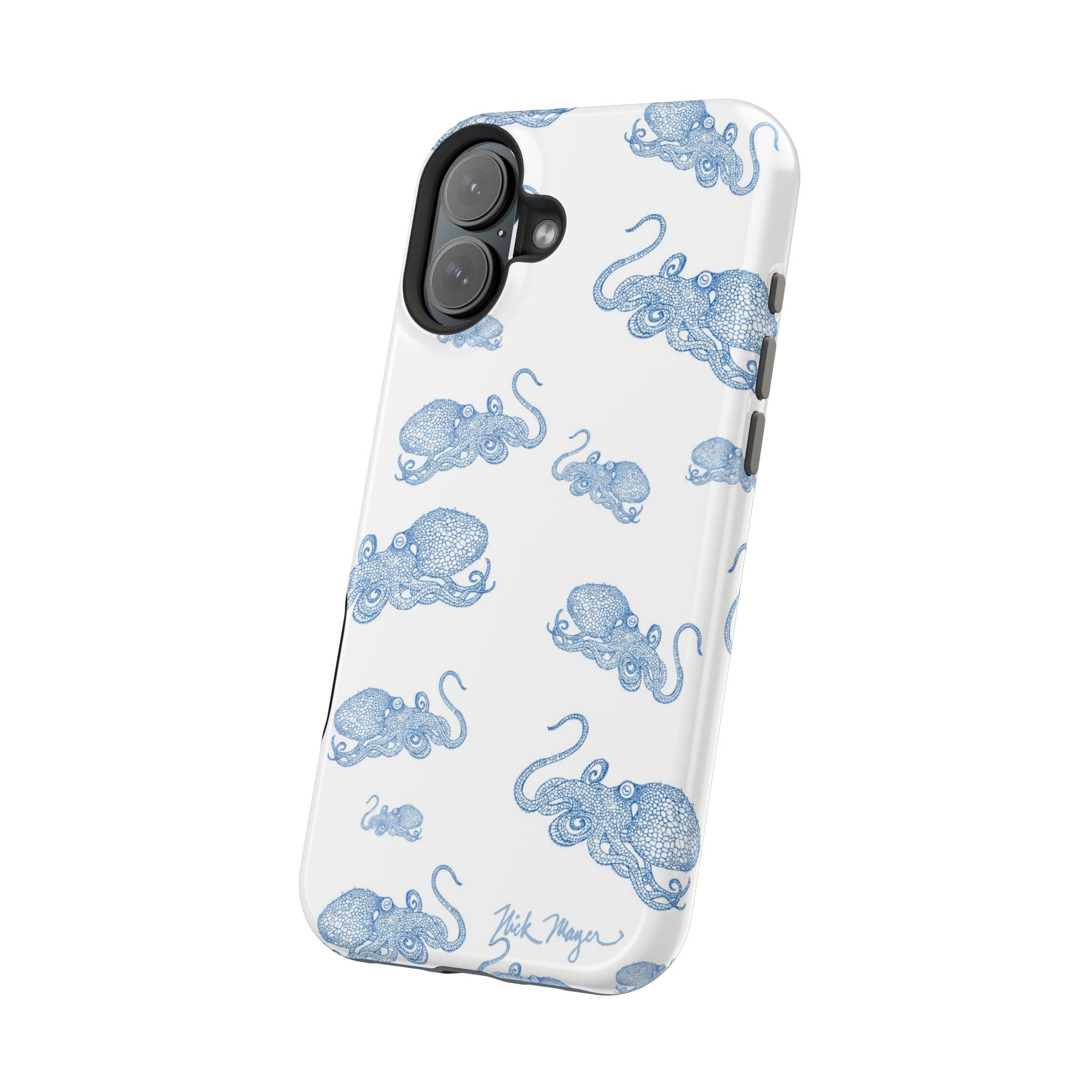 Blue Octopus 2 MagSafe iPhone Case