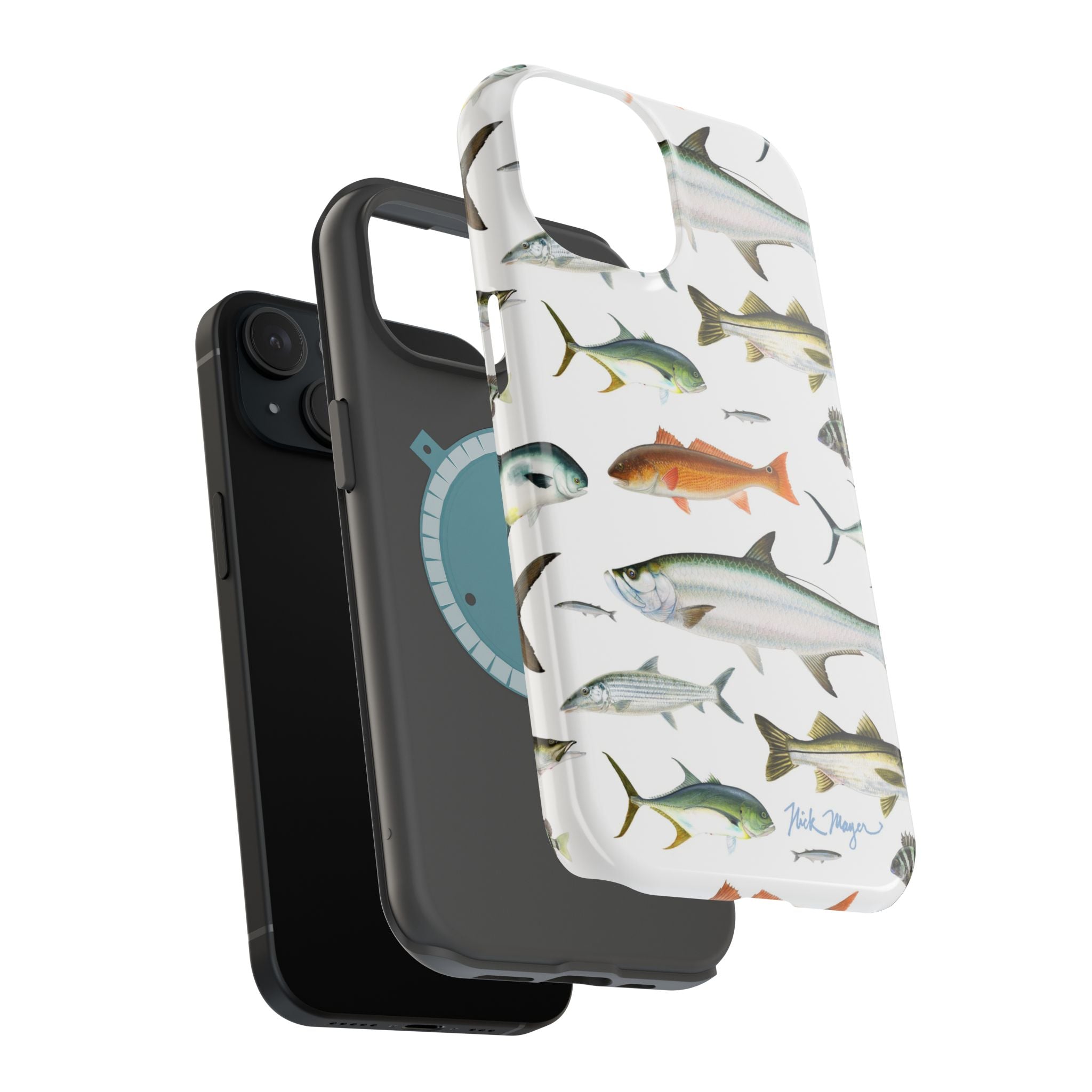 Southern Fish White MagSafe iPhone Case